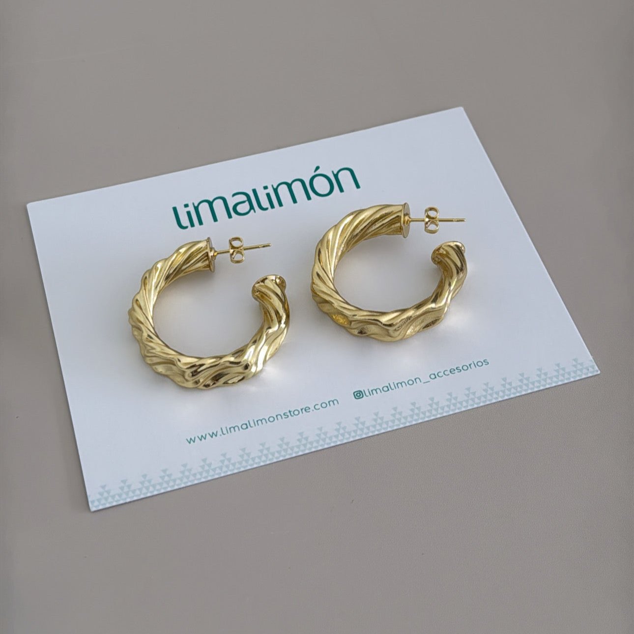 Gold Hoops Earring