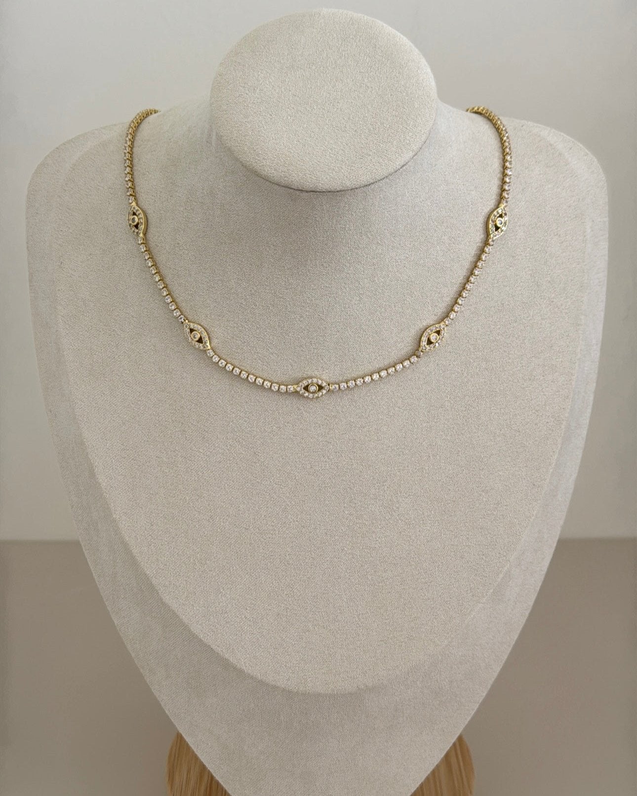 Tennis Gold Necklace