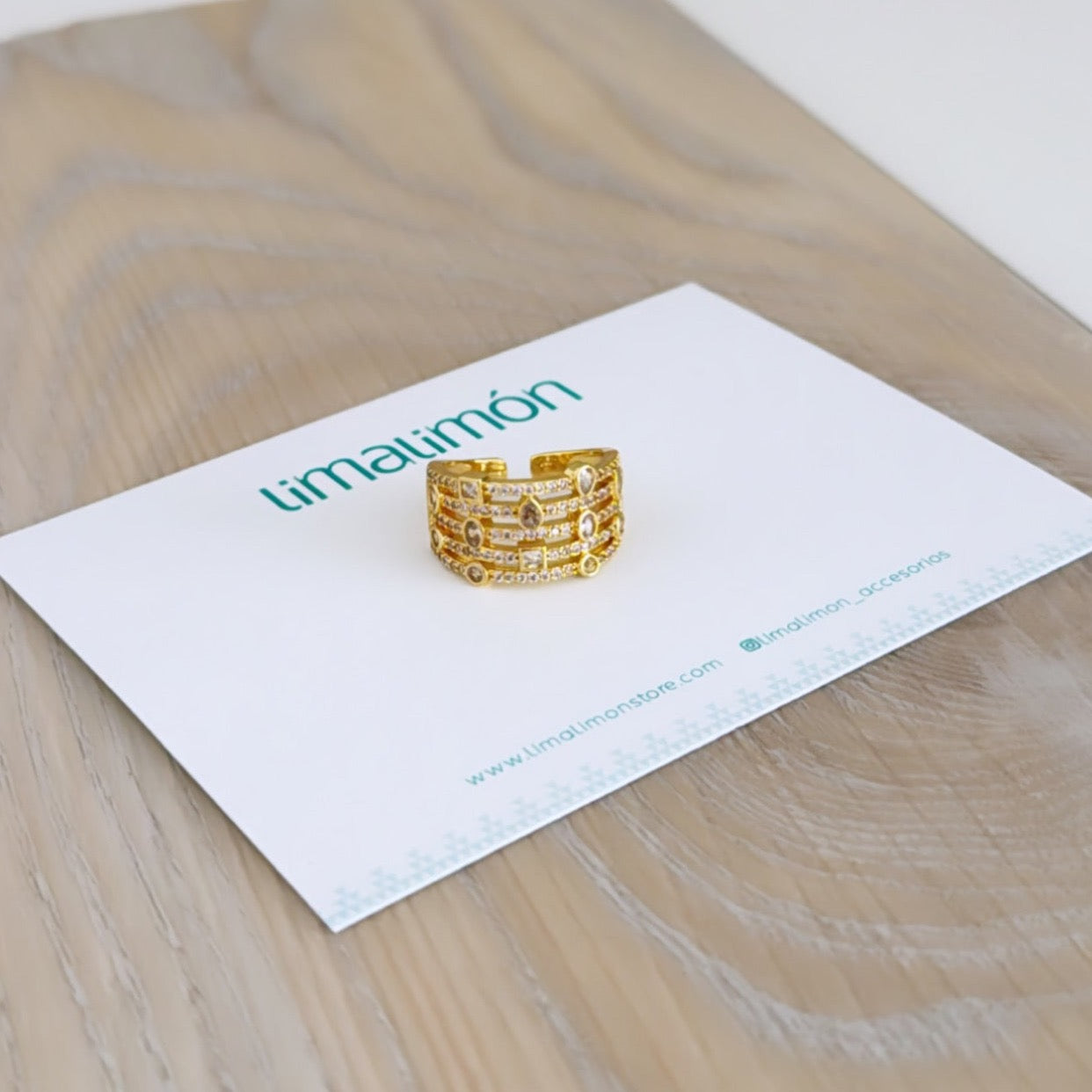Zirconia Gold Ring