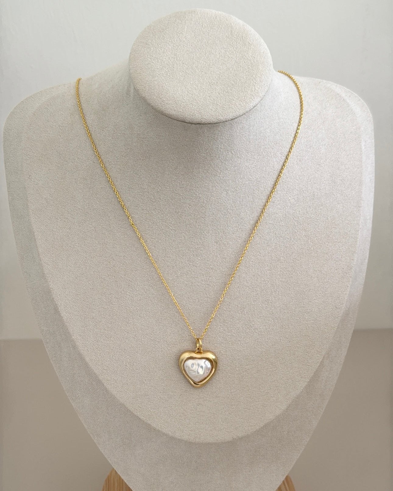 Heart Pearl Necklace