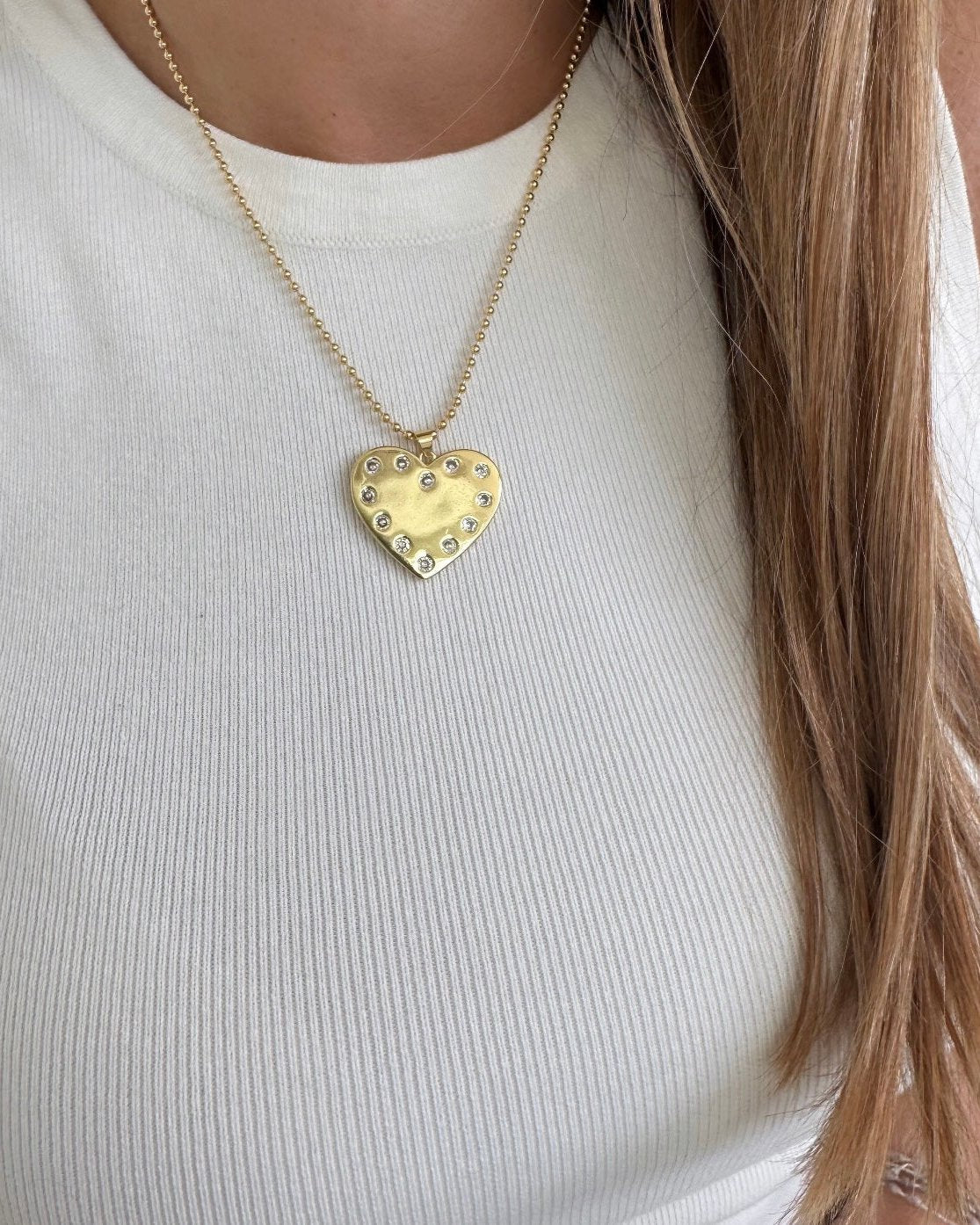 Heart Zirconia Necklace