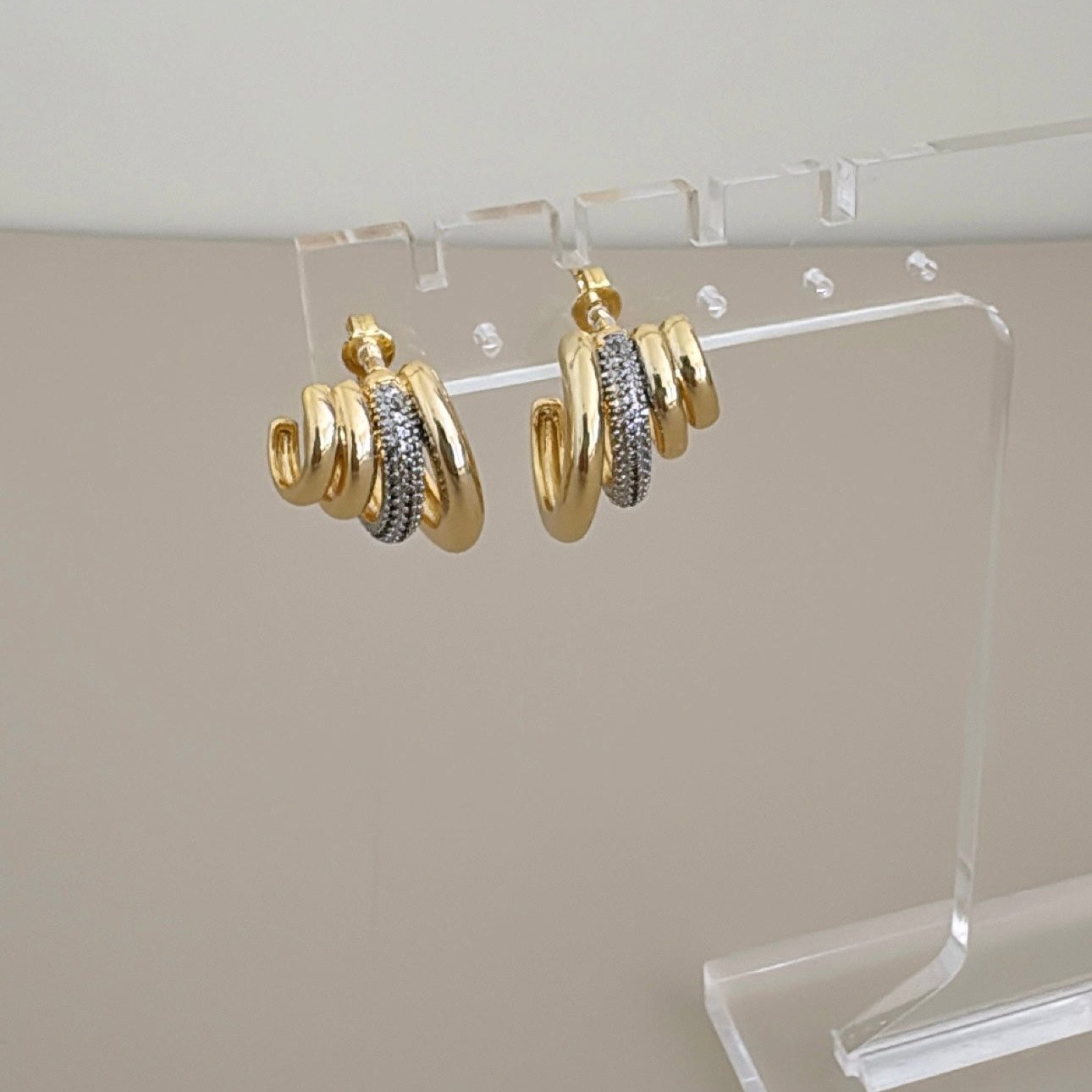 Gold Hoops Earring