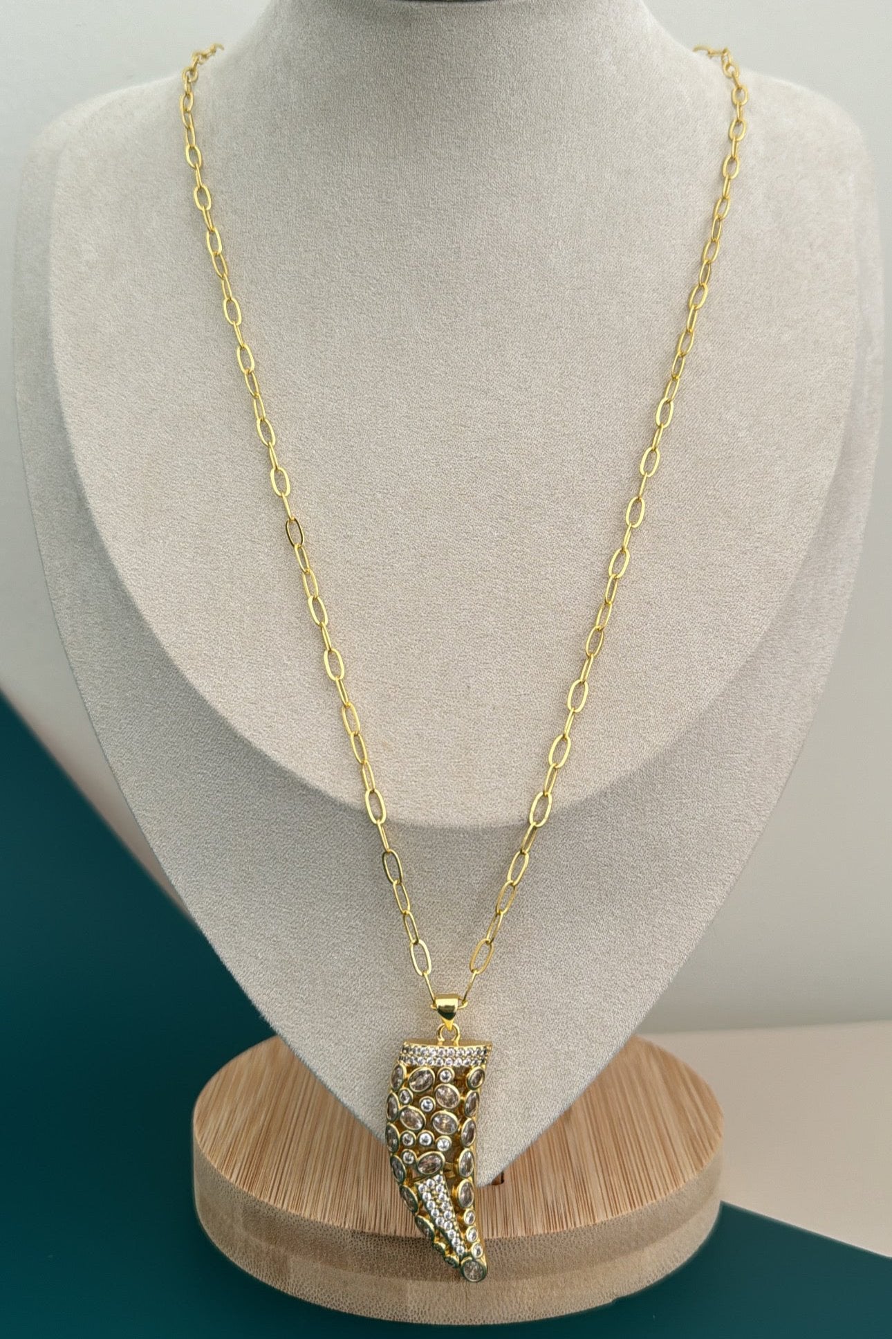 Zirconia Charm Necklace