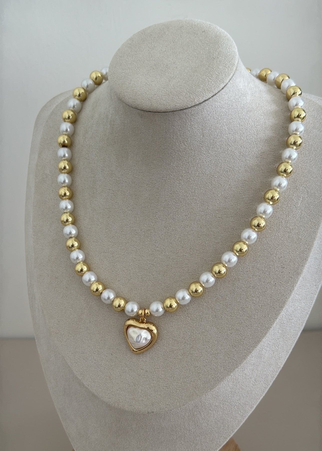 Pearl Heart Necklace