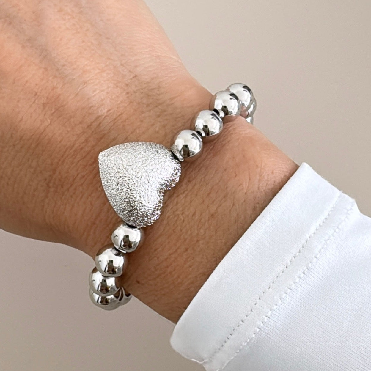 Heart Bead Bracelet