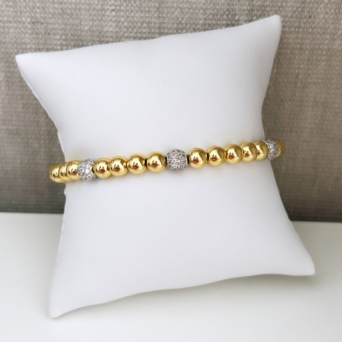 Gold Bead Bracelet