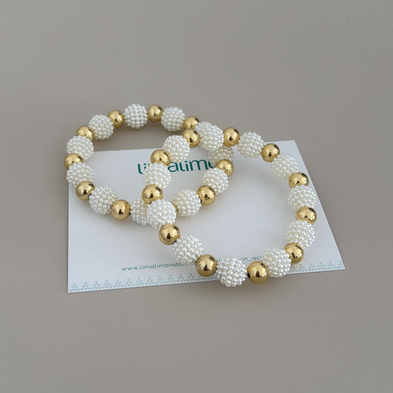 Pearls and Bead Set Bracelet