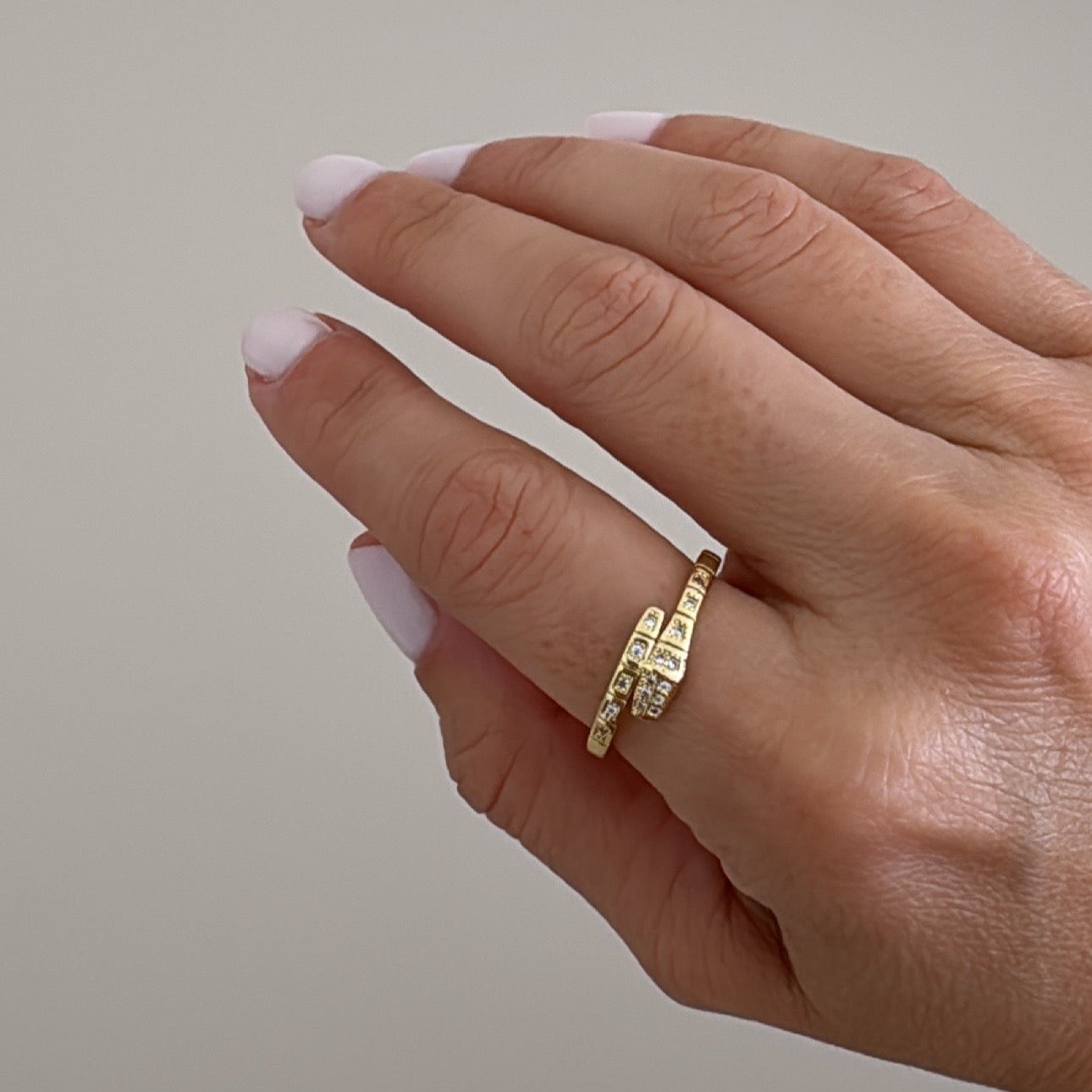 Gold Zirconia Ring