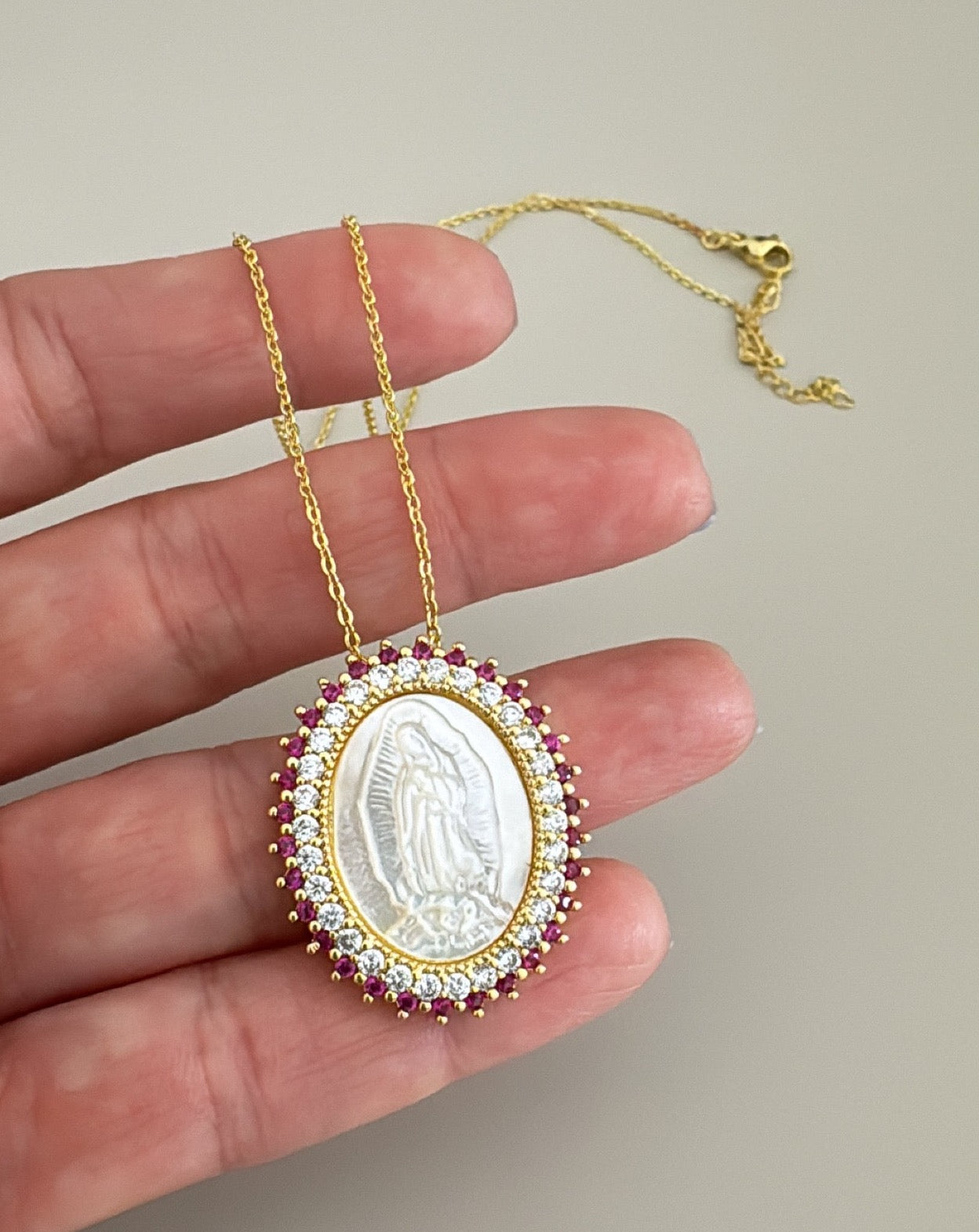 Guadalupe Virgin Necklace