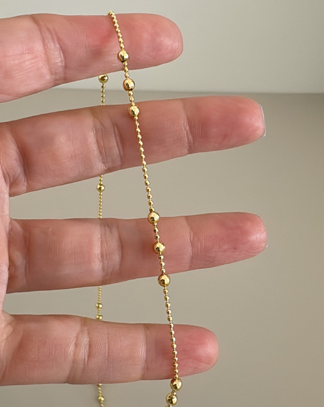 Gold Bead Necklace