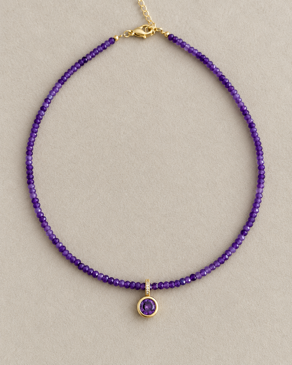 Agate Gemstone Charm Choker
