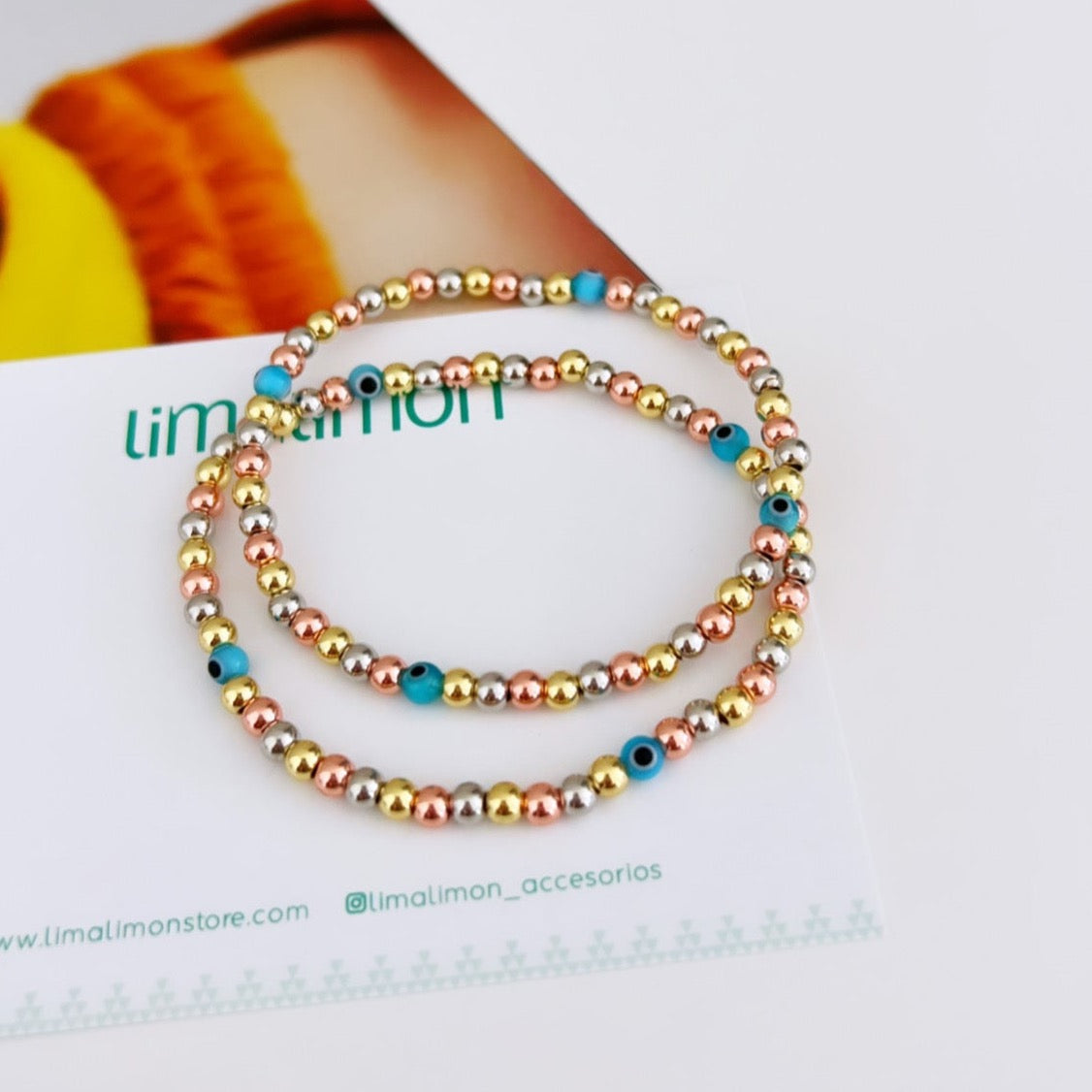 Multicolors Bead Set Bracelet