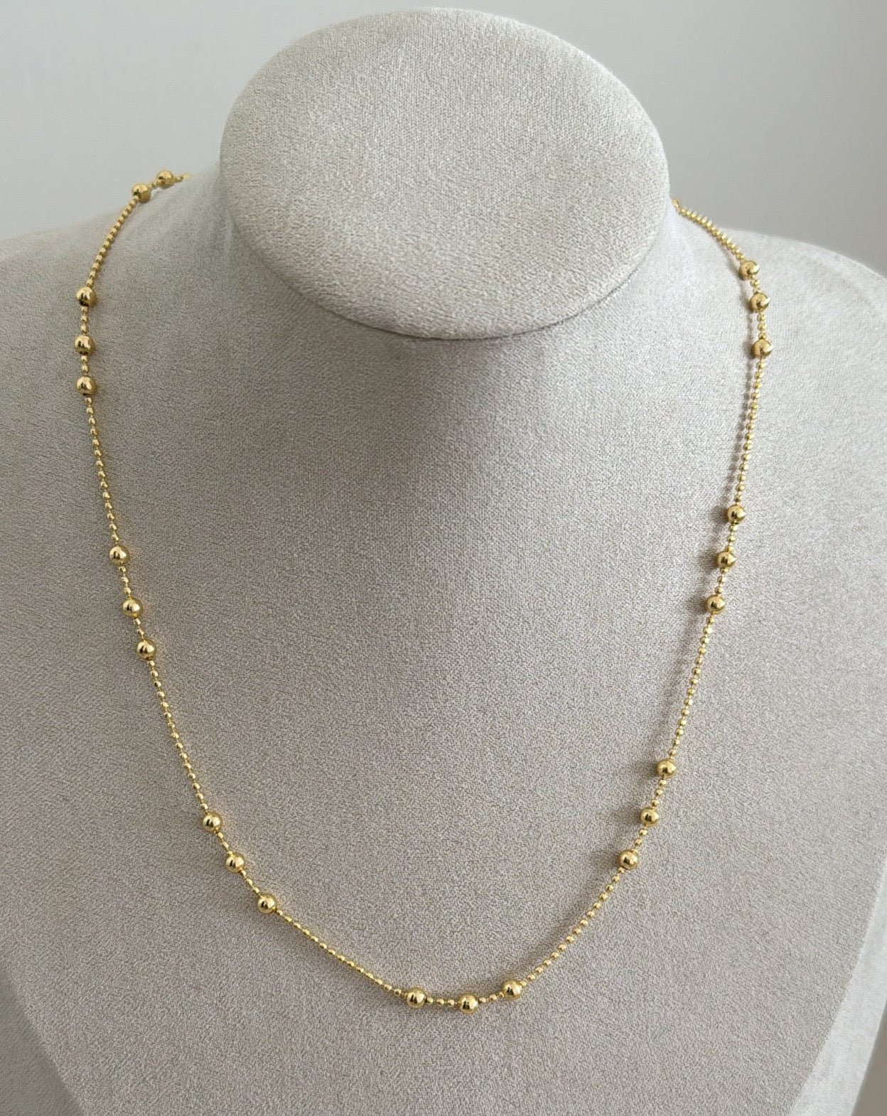 Gold Bead Necklace