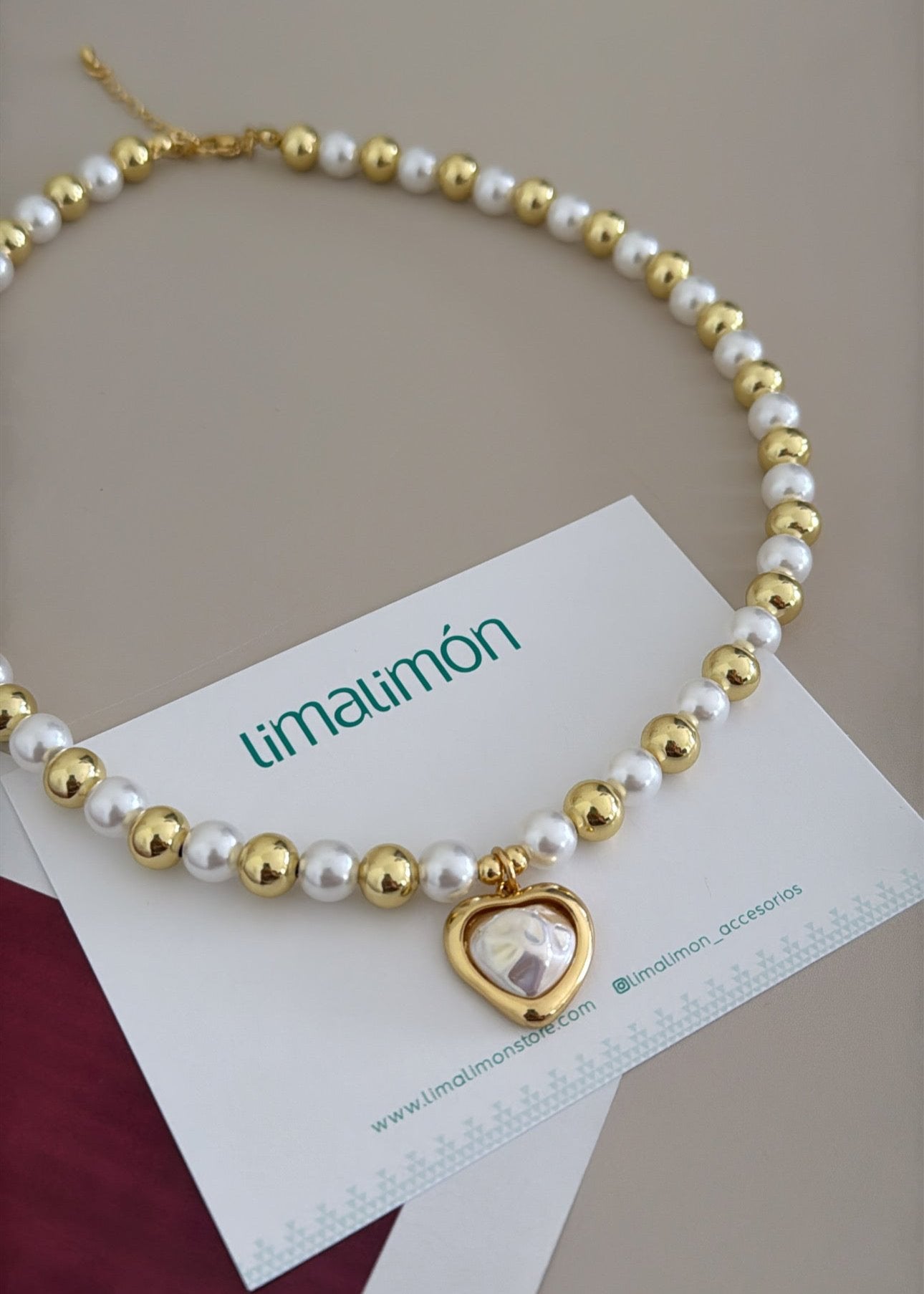 Pearl Heart Necklace