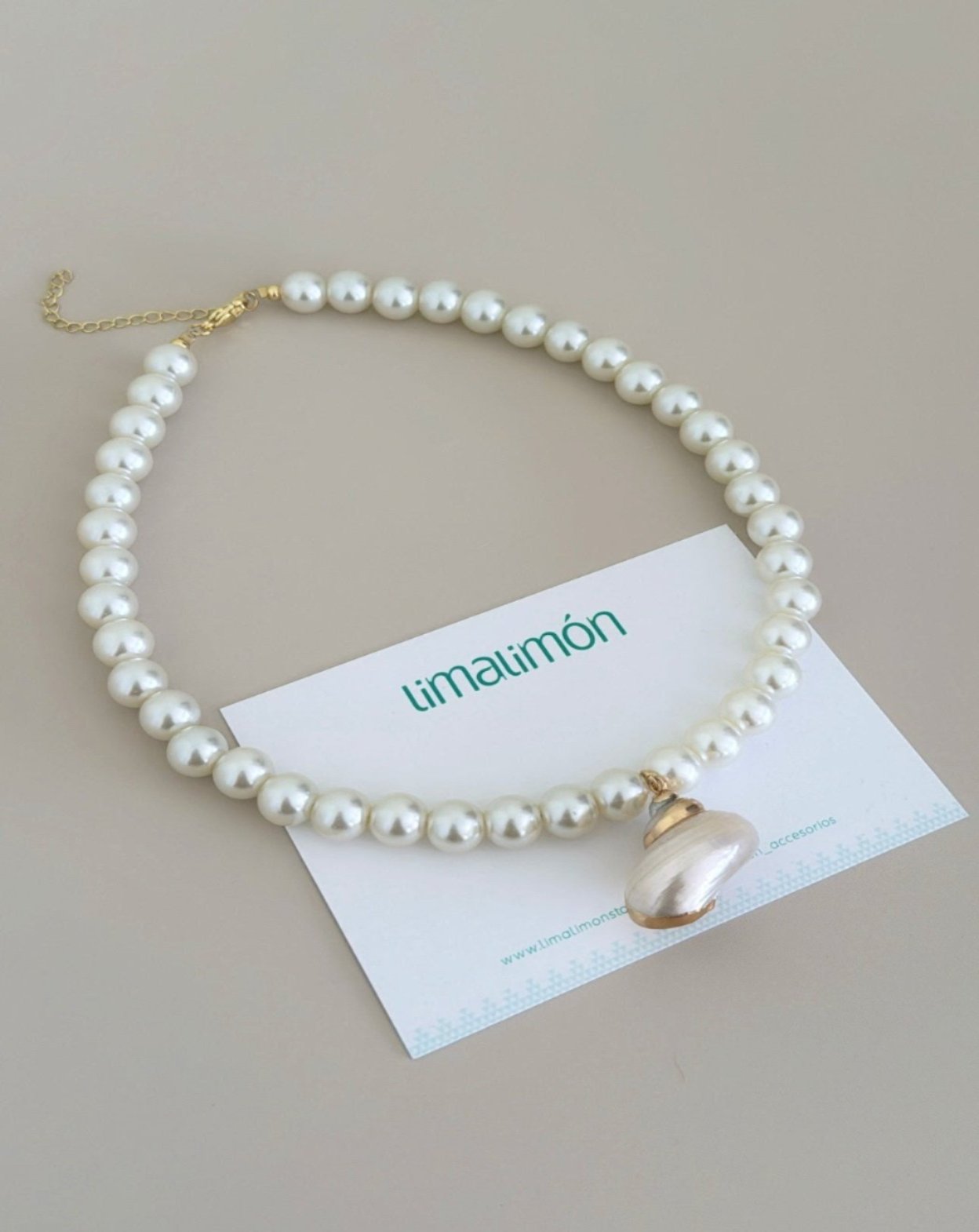 Pearls Charm Necklace