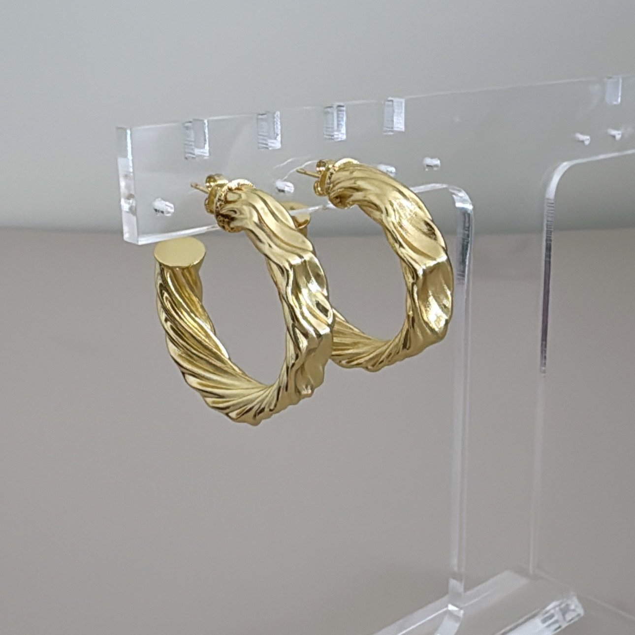 Gold Hoops Earring