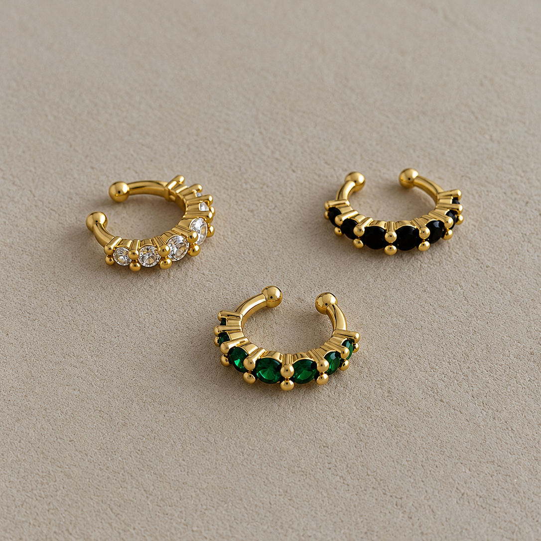 Crystal Spark Ear Cuff