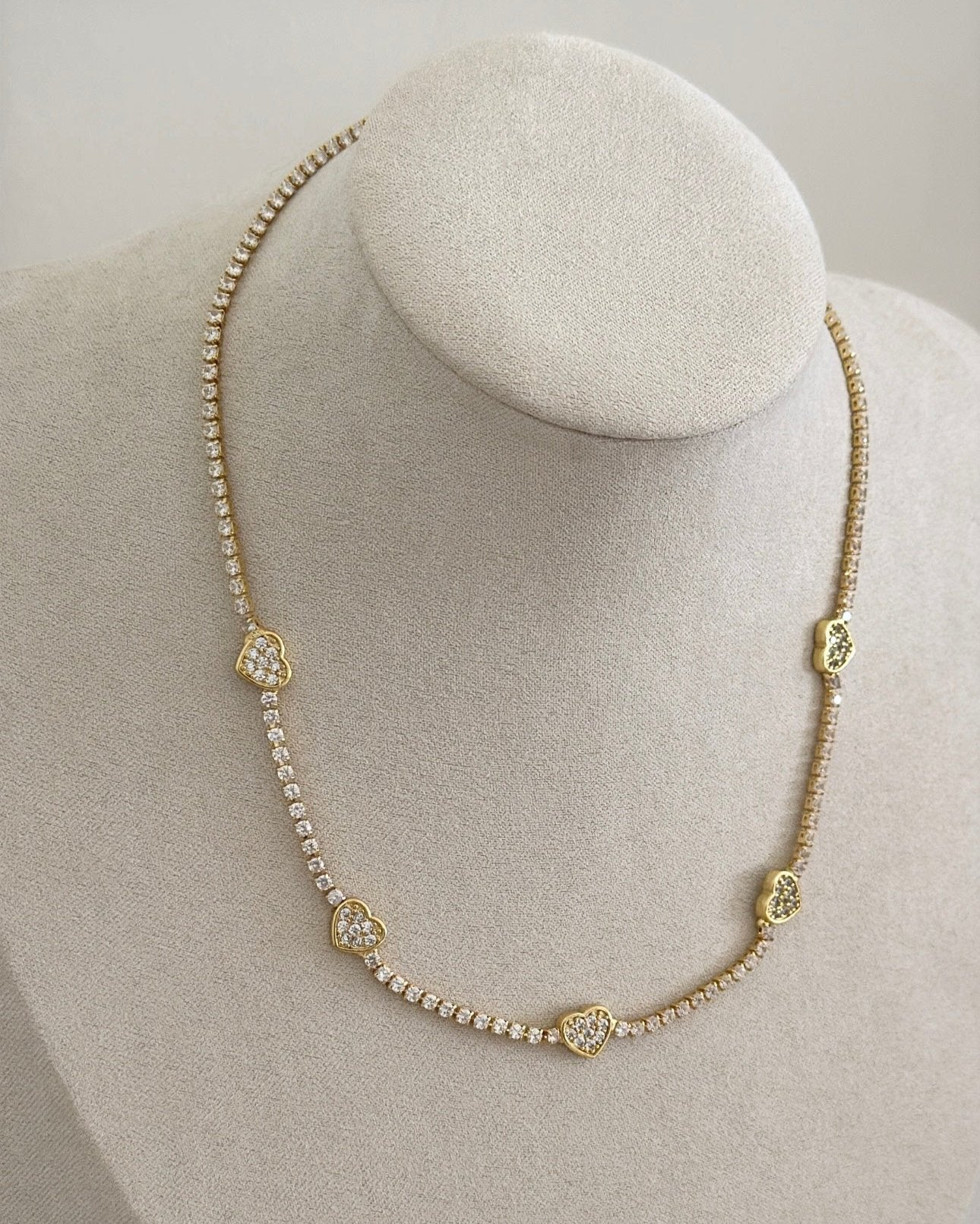 Tennis Gold Necklace