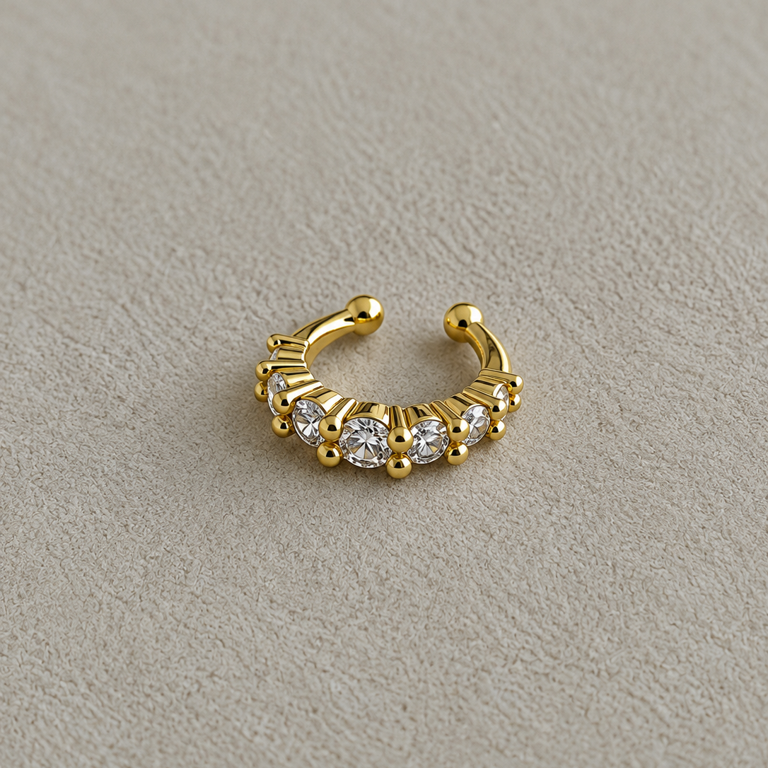 Crystal Spark Ear Cuff