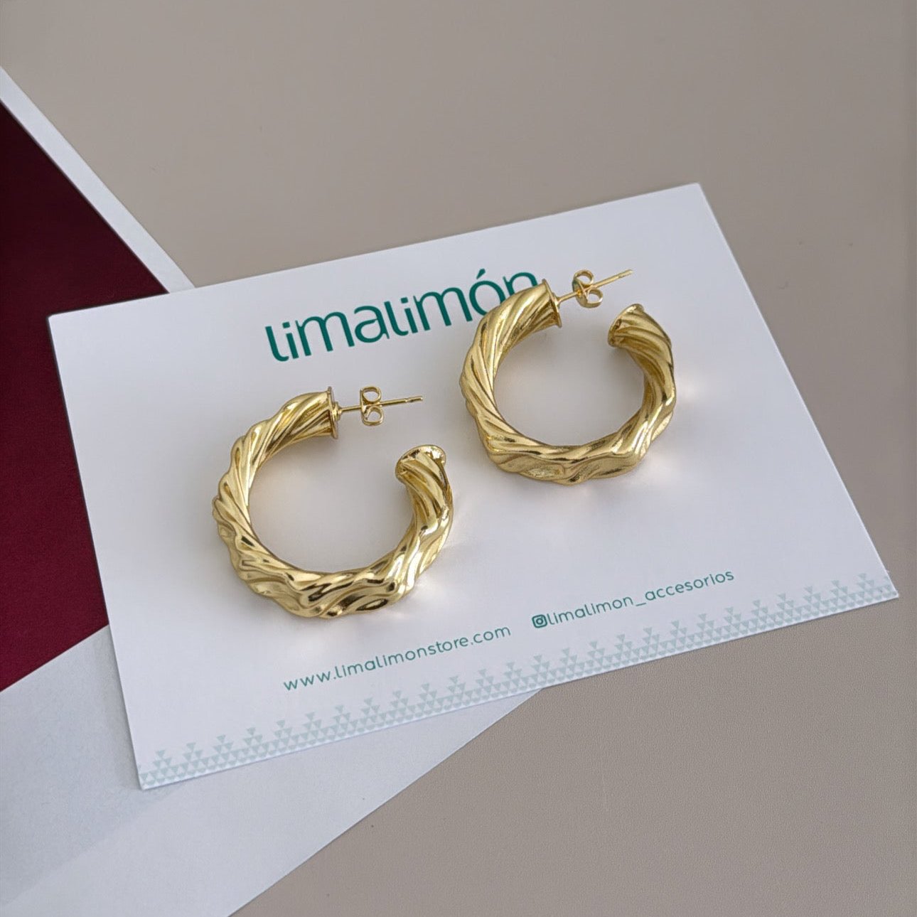 Gold Hoops Earring