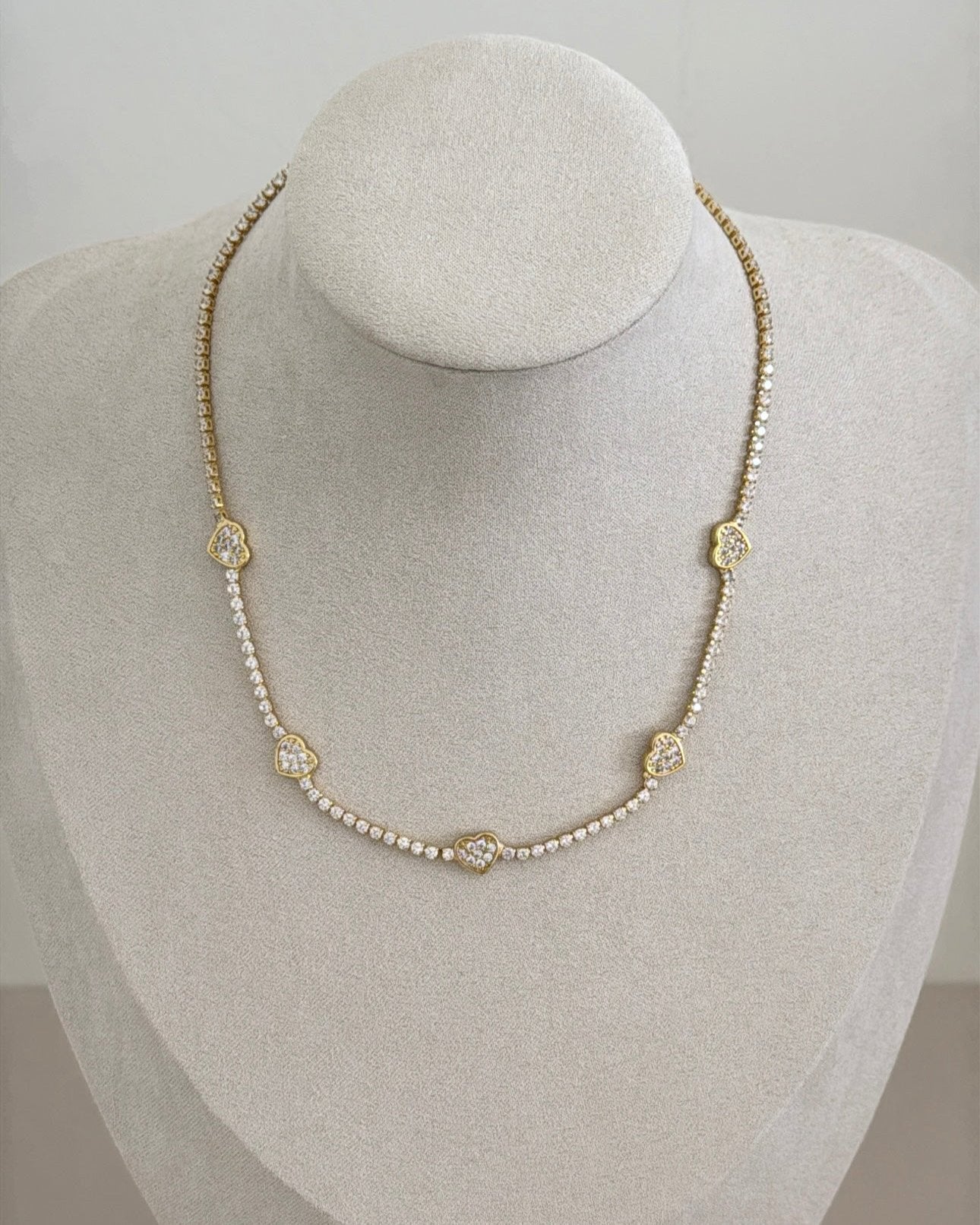 Tennis Gold Necklace