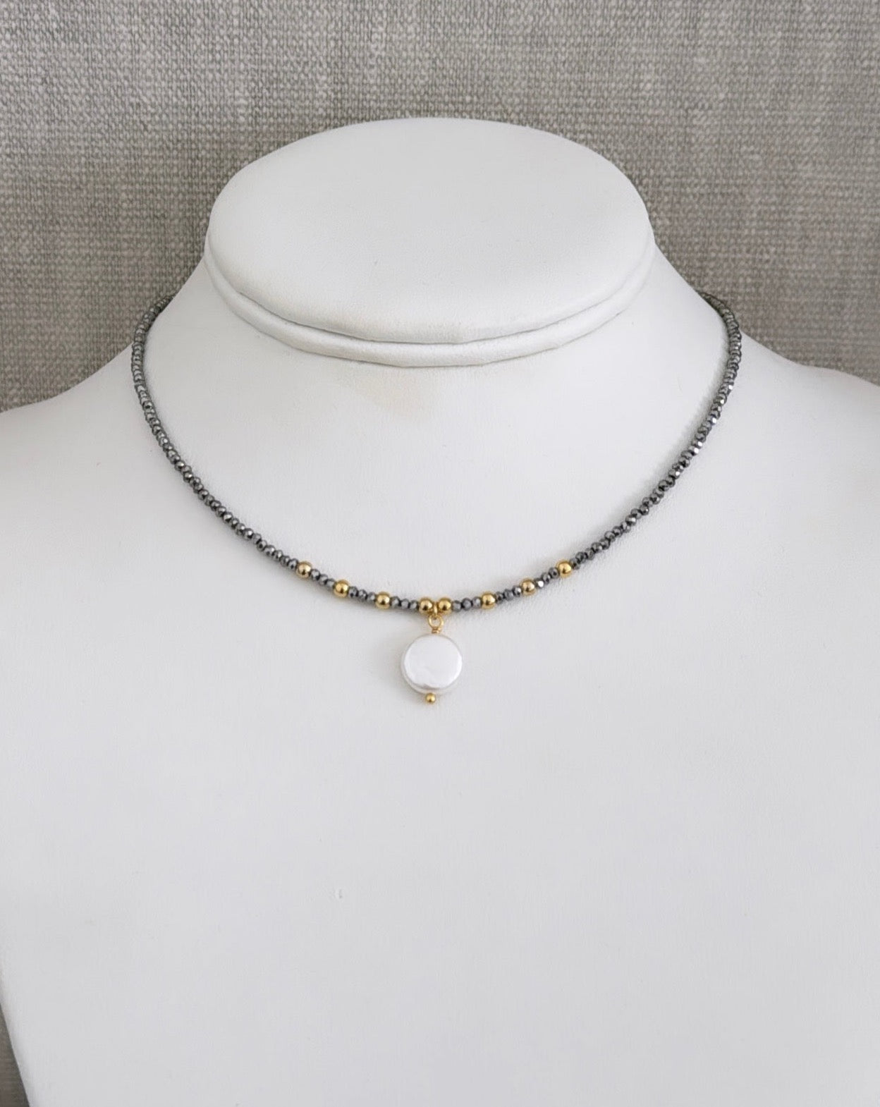 Pearl Crystal Necklace