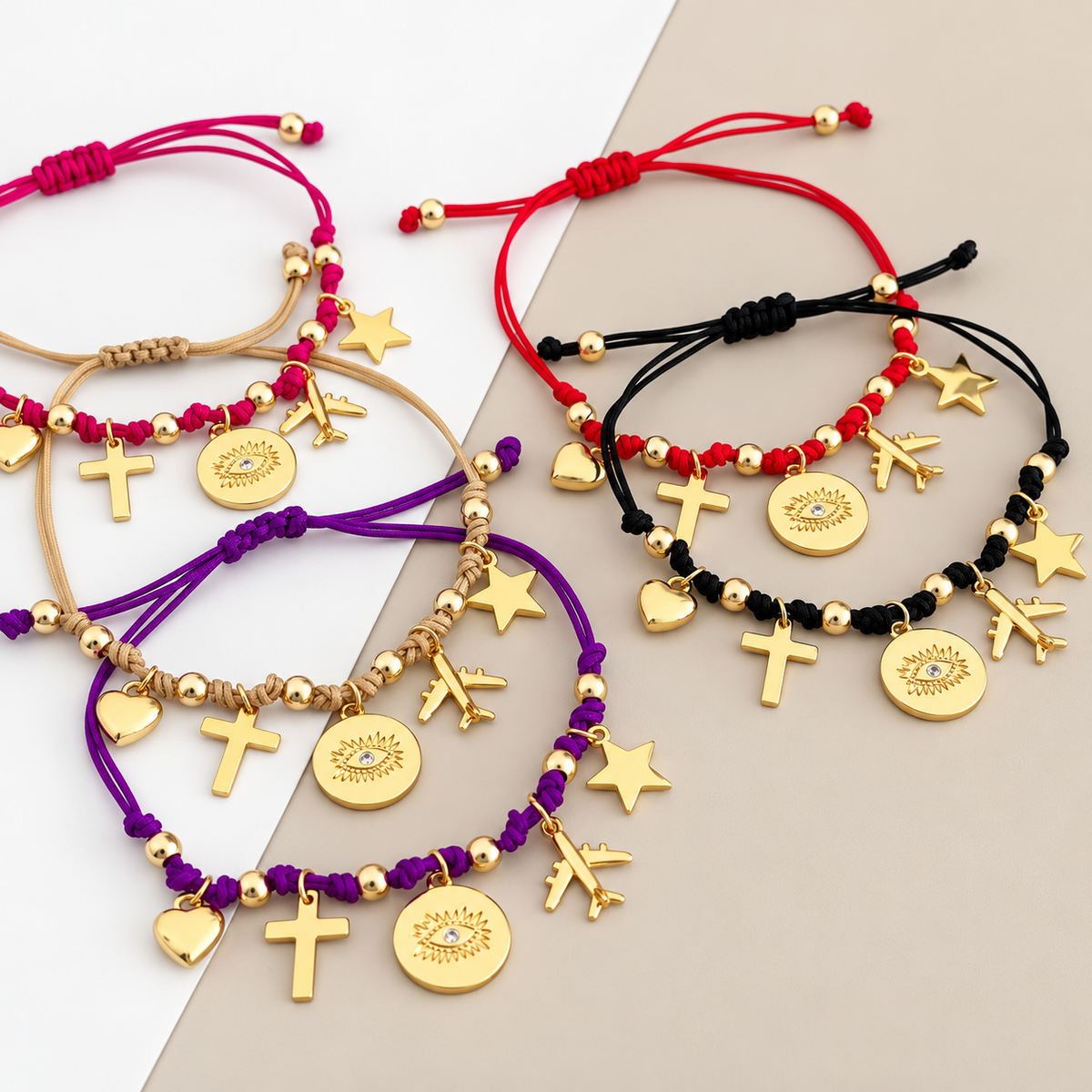 Charms Cord Bracelet