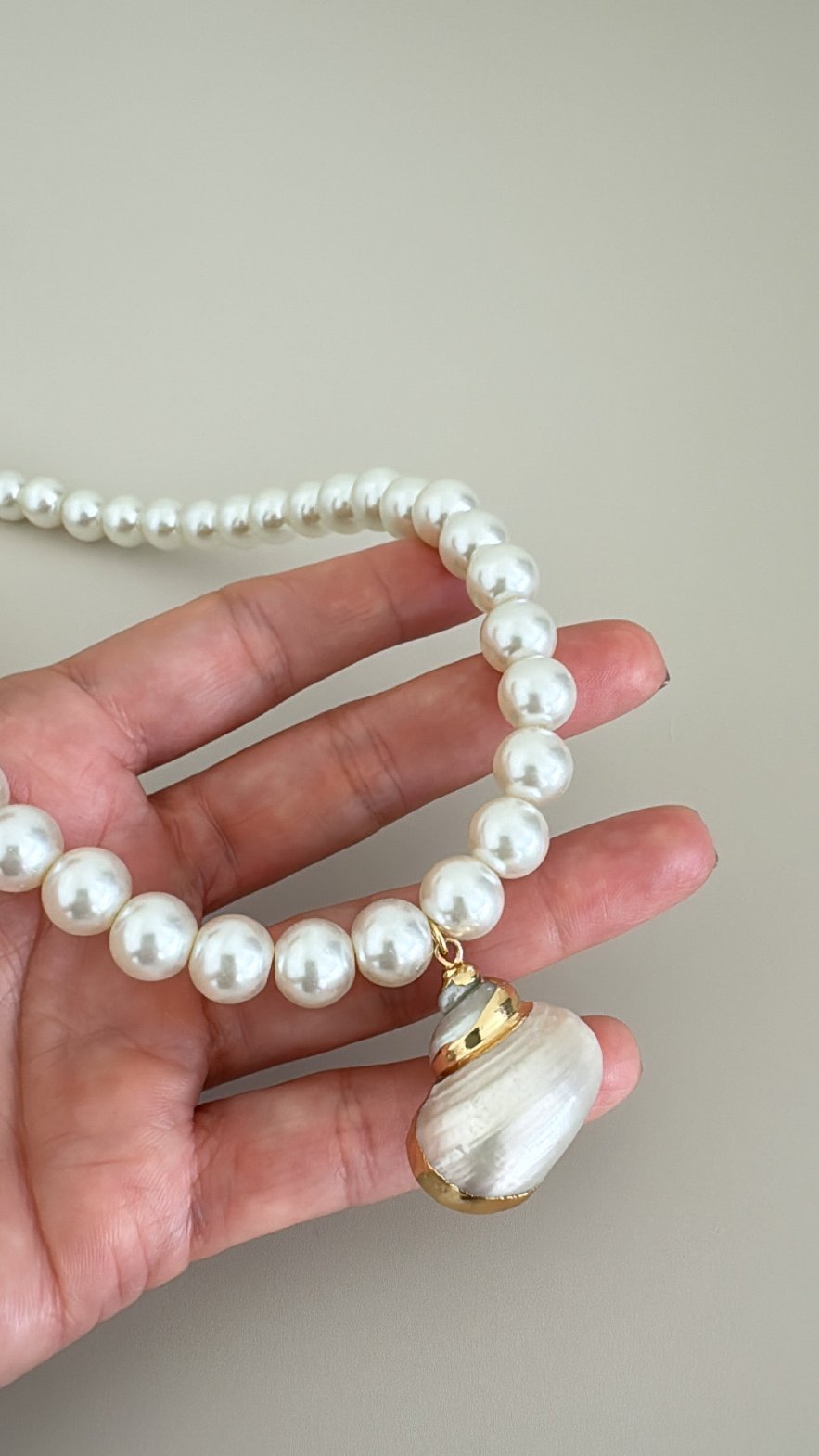 Pearls Charm Necklace