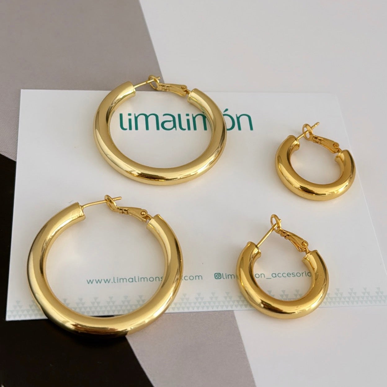 Gold Hoops Earring