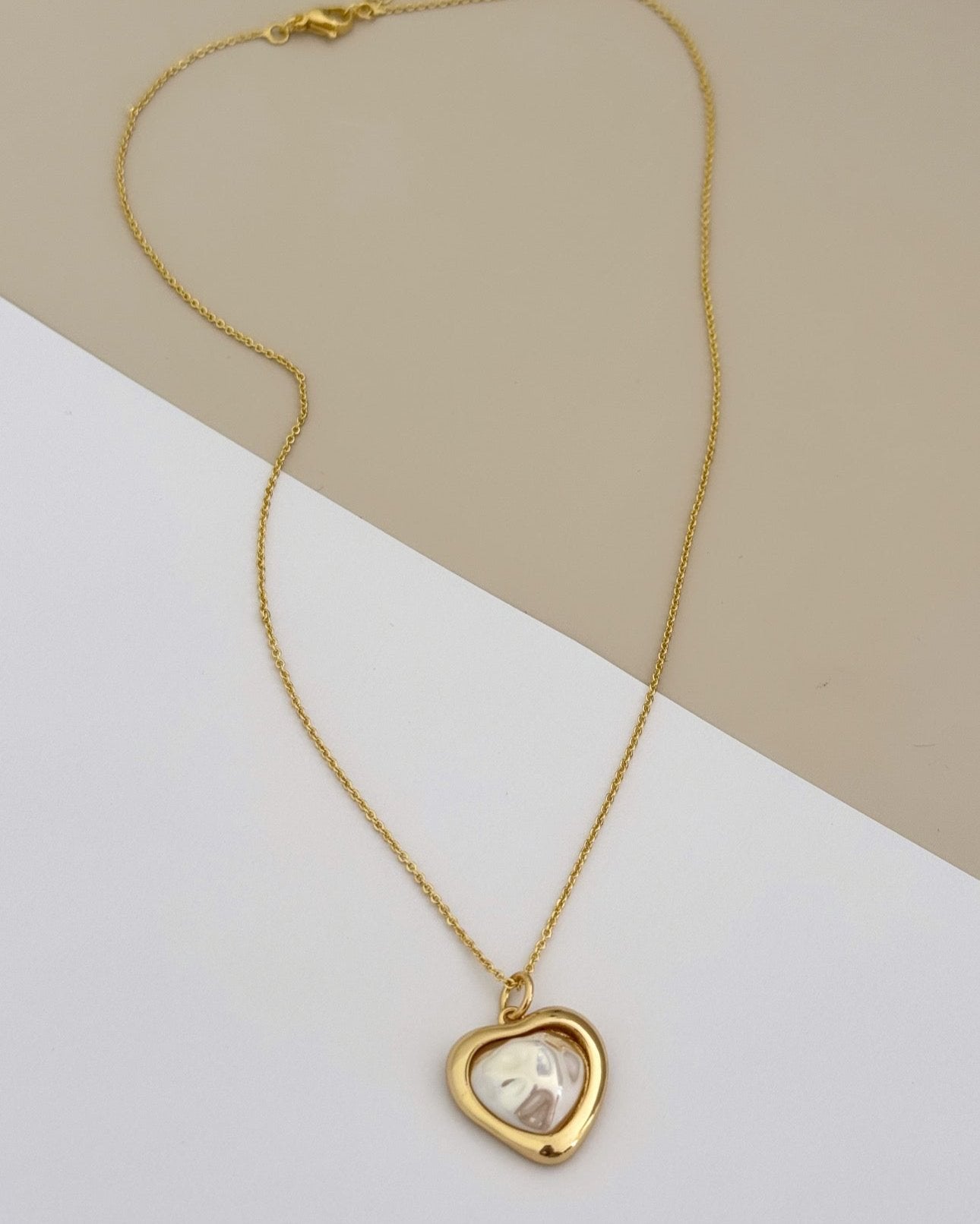 Heart Pearl Necklace