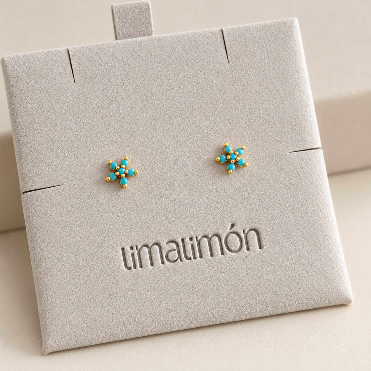 Mini Flower Crystal Stud Earrings