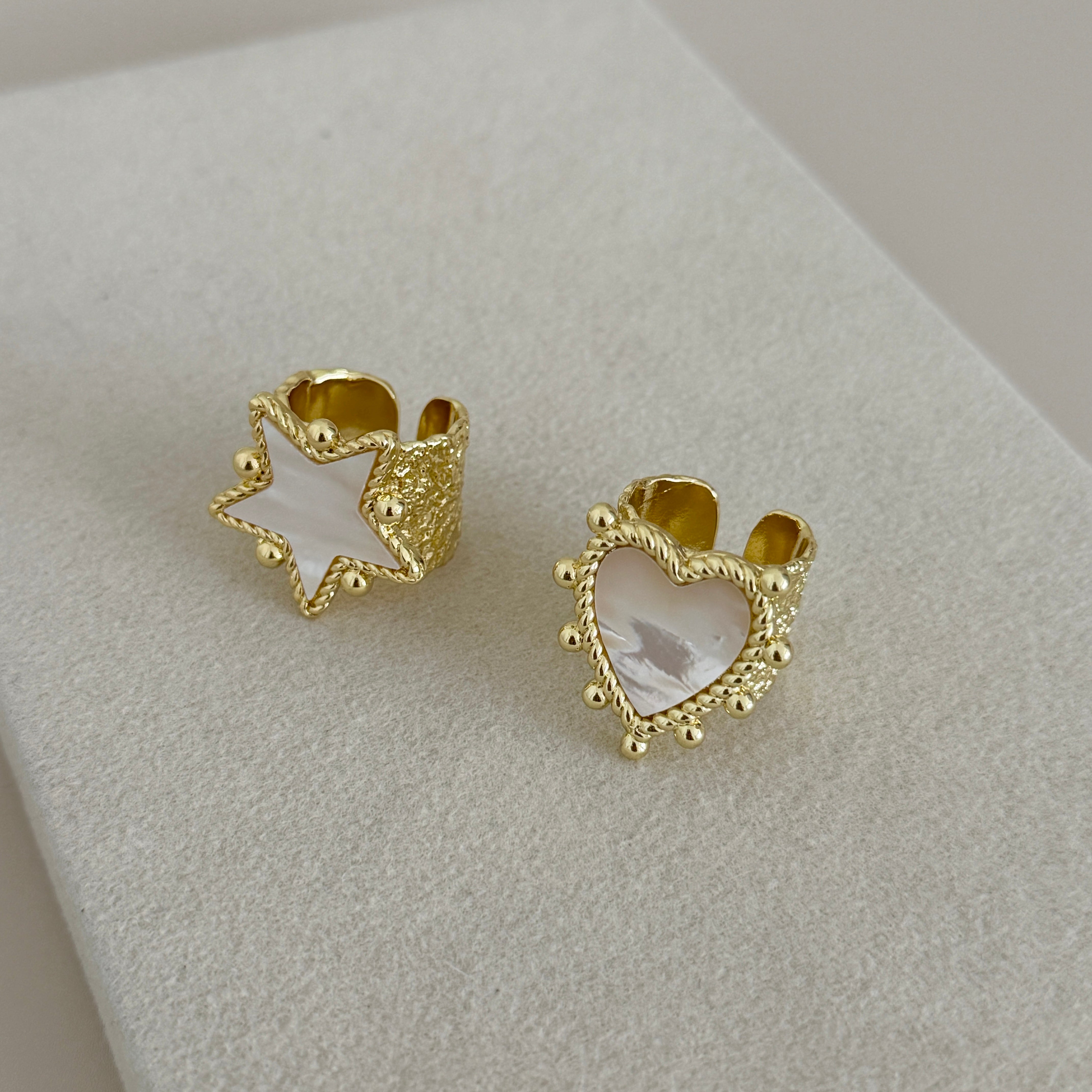 Luna Charm Adjustable Ring