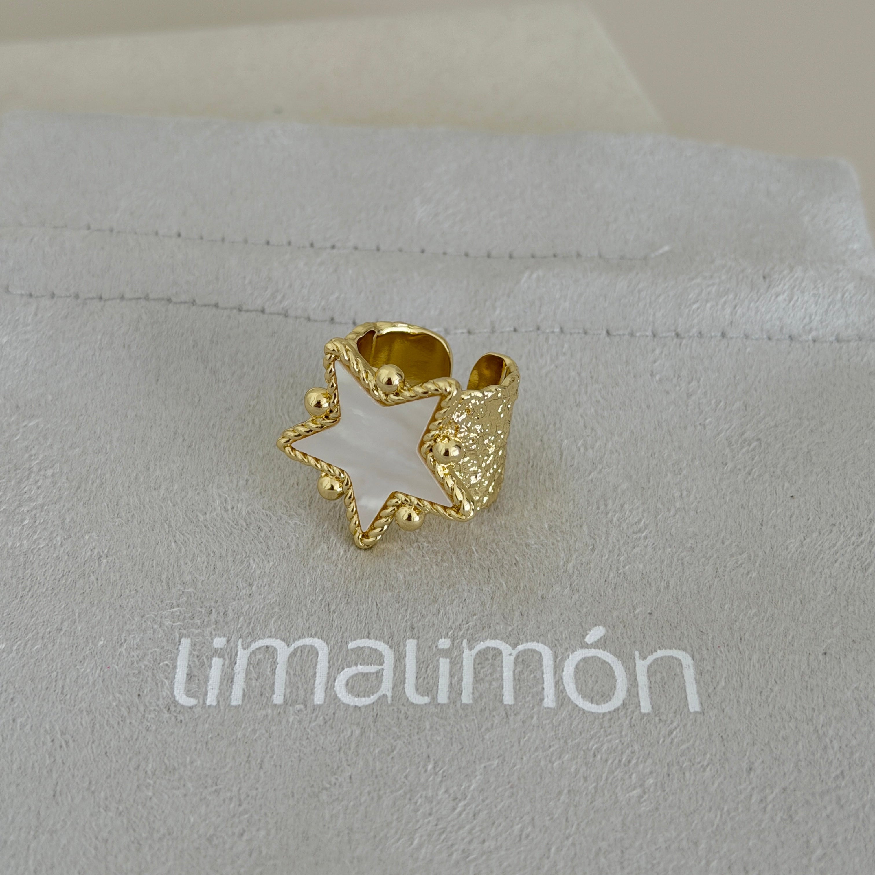 Luna Charm Adjustable Ring