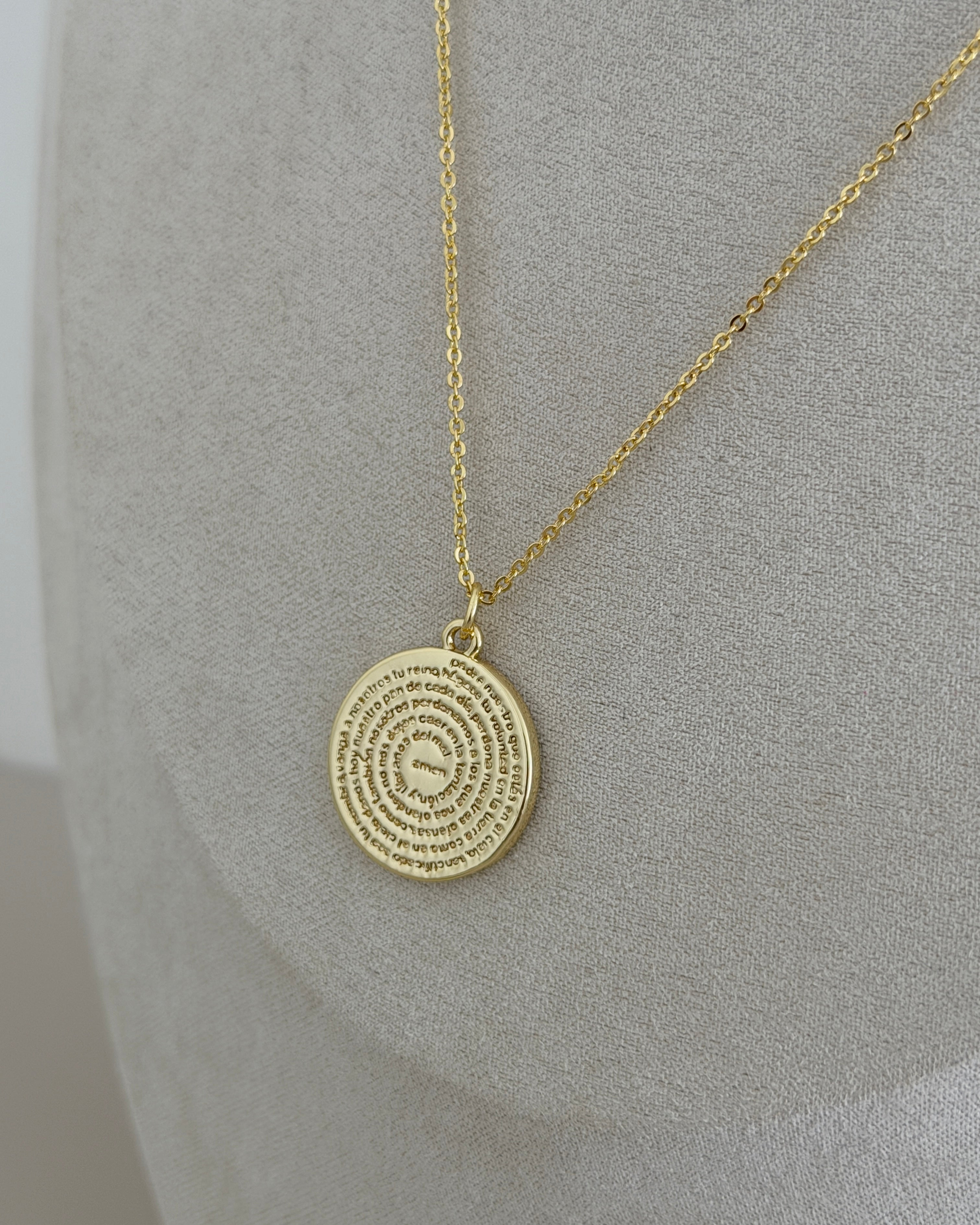 Our Father Medallion Necklace