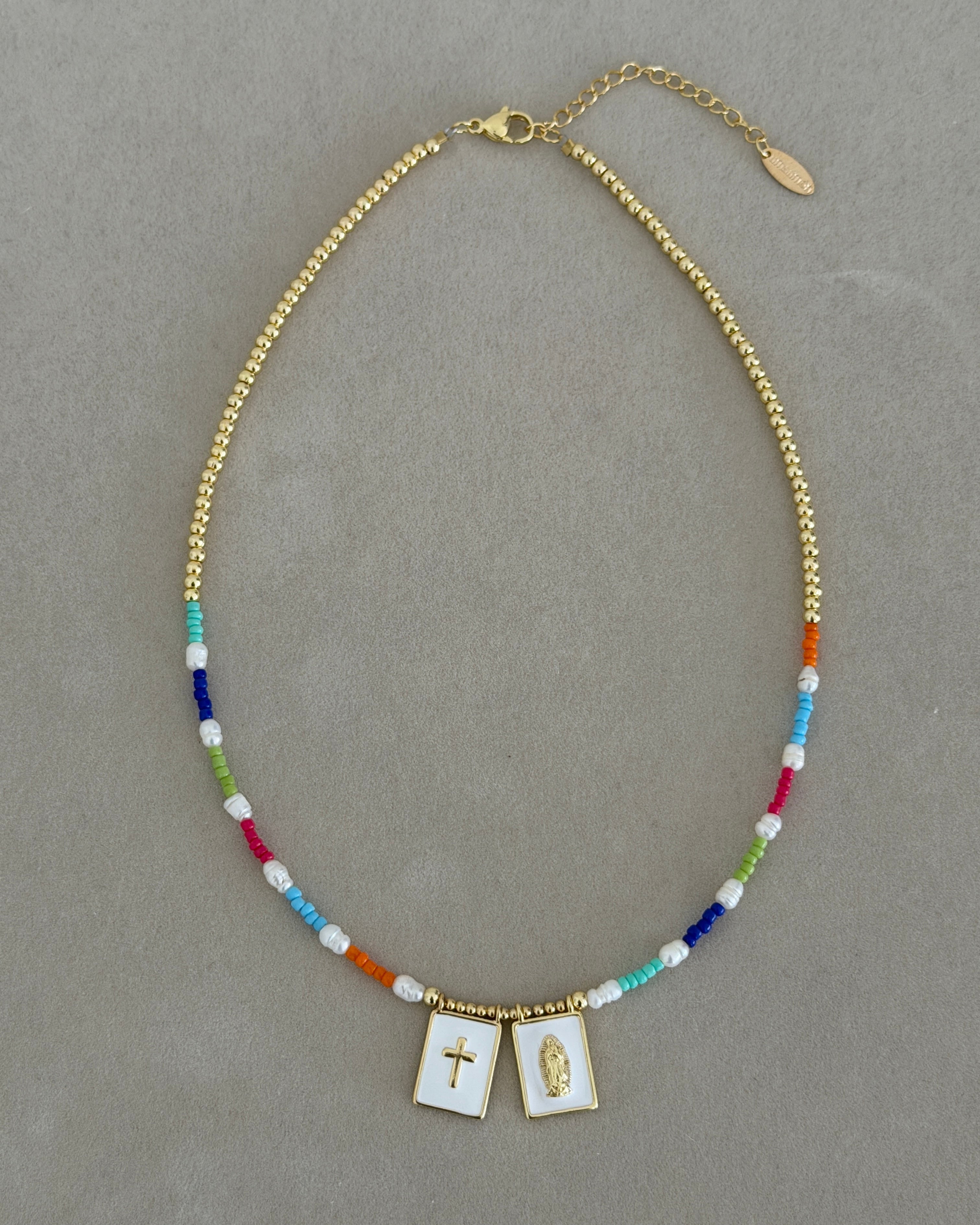 Colorful Sacred Charms Beaded Necklace