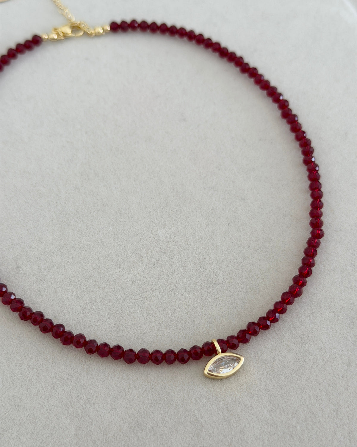 Crystal Teardrop Necklace