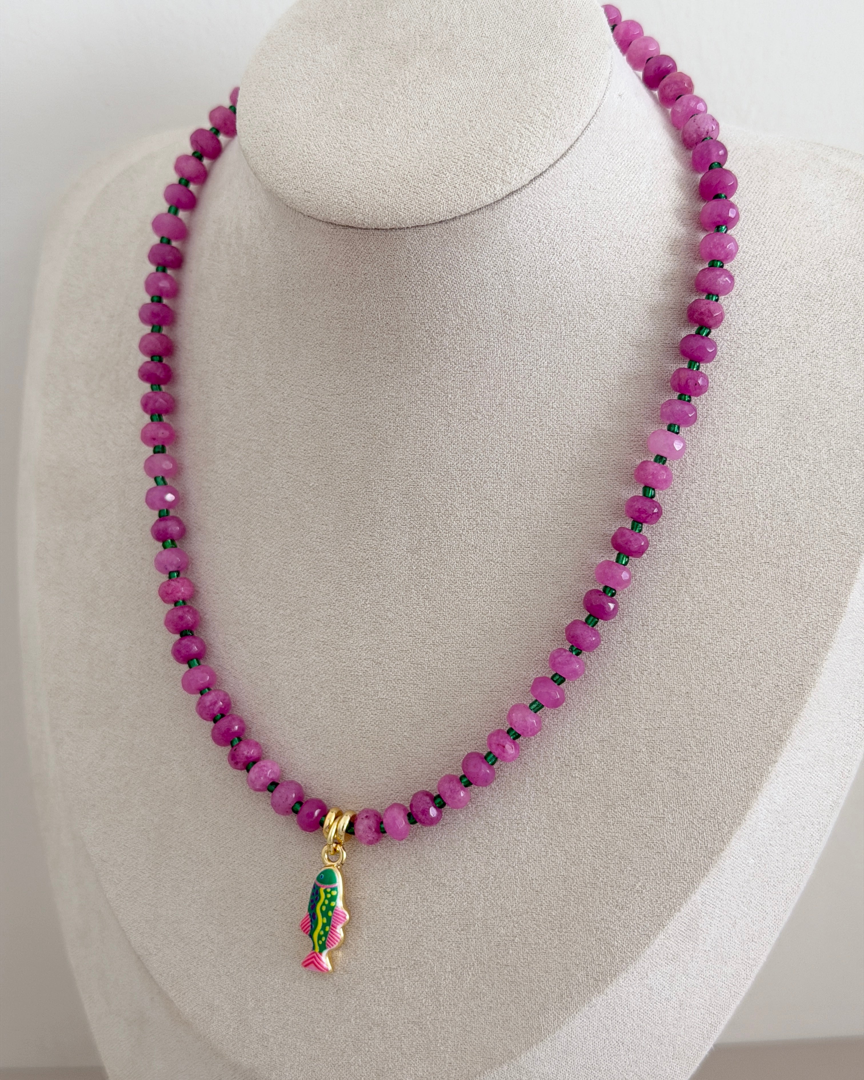 Tropical Fish Beaded Necklace