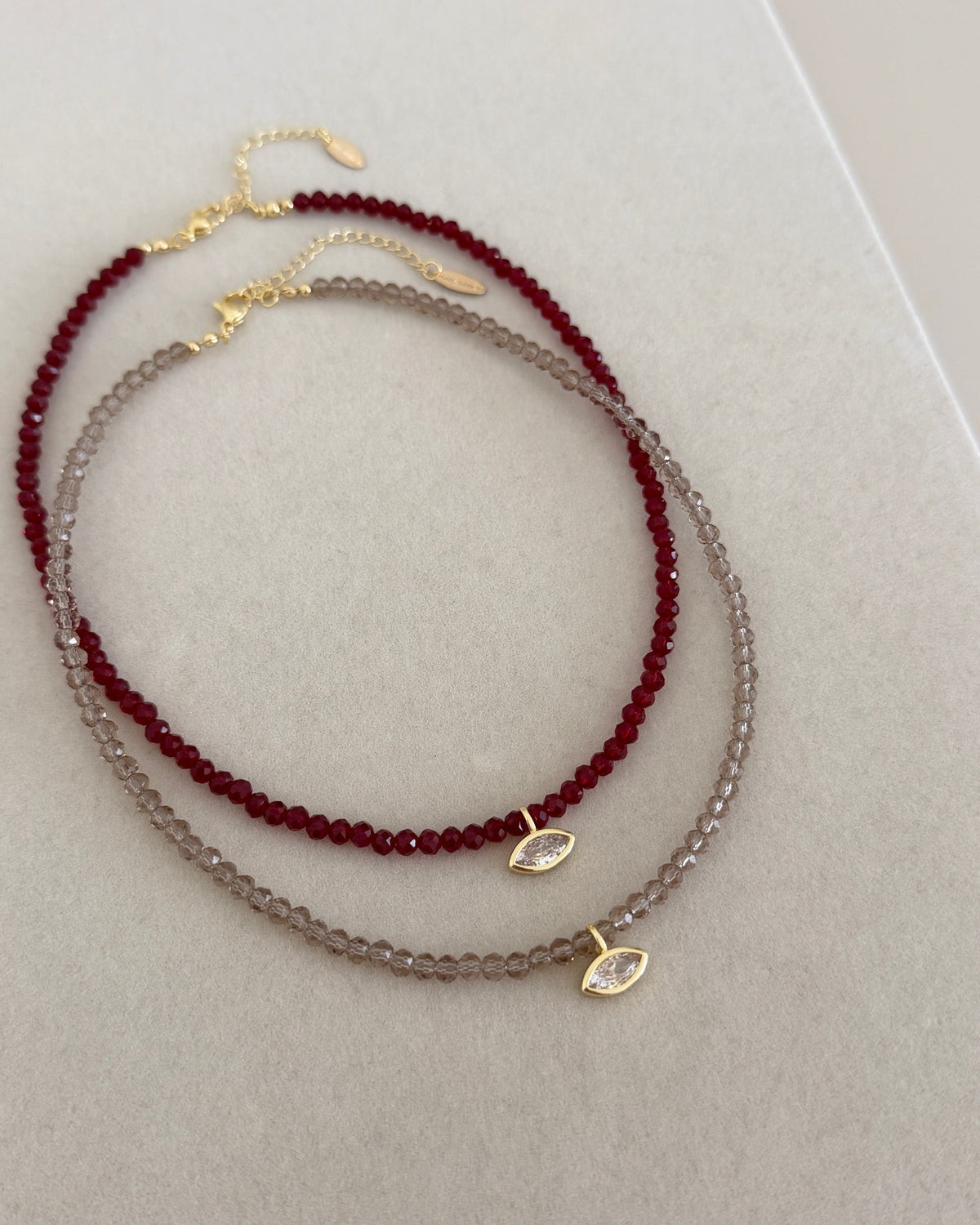 Crystal Teardrop Necklace