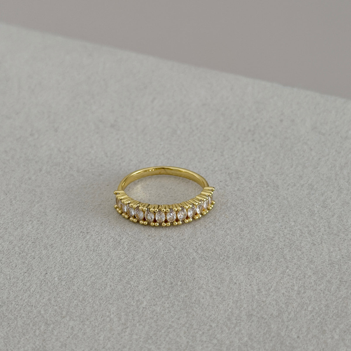 Crystal Eternity Band Ring