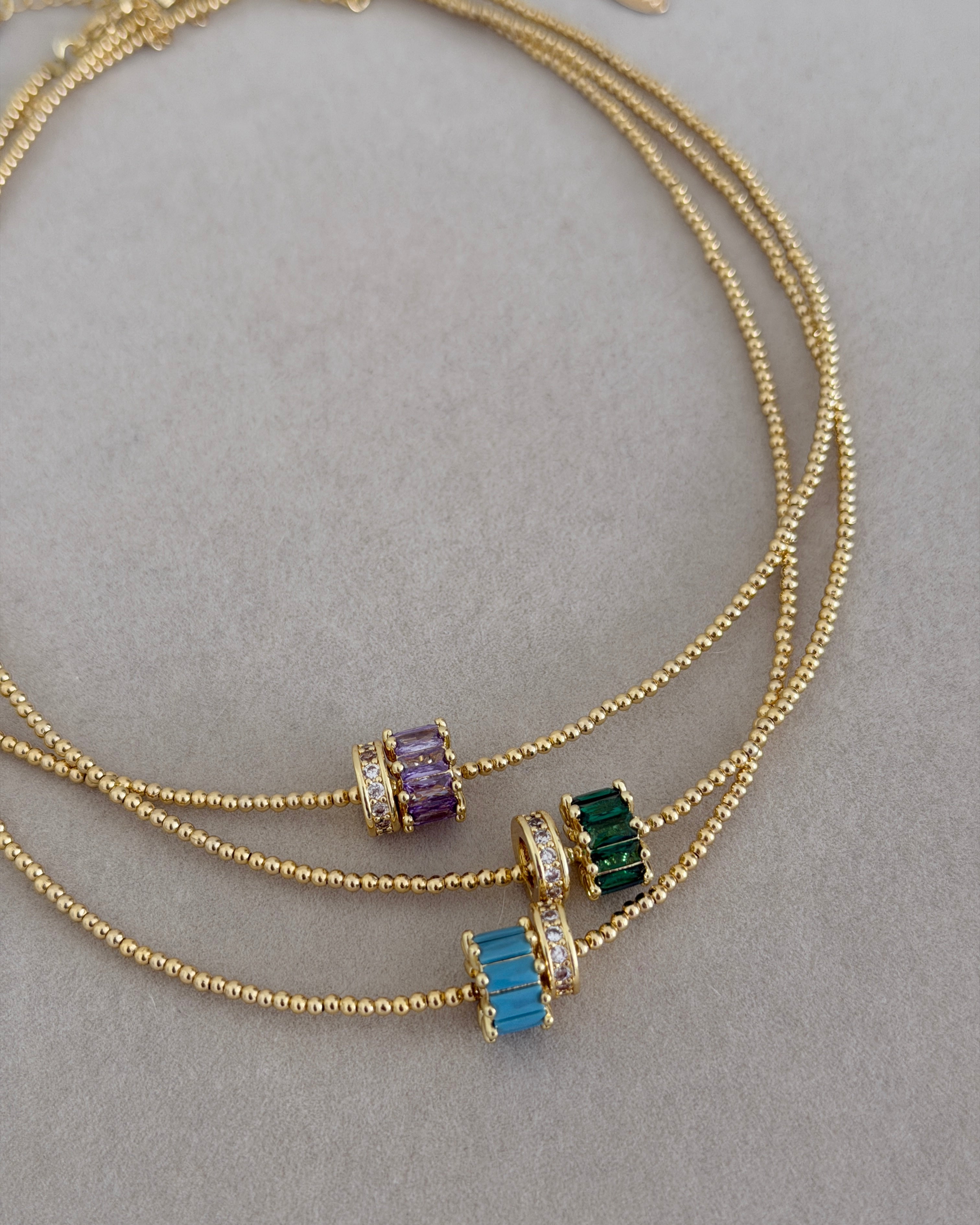 Aurora Crystal Bead Necklace