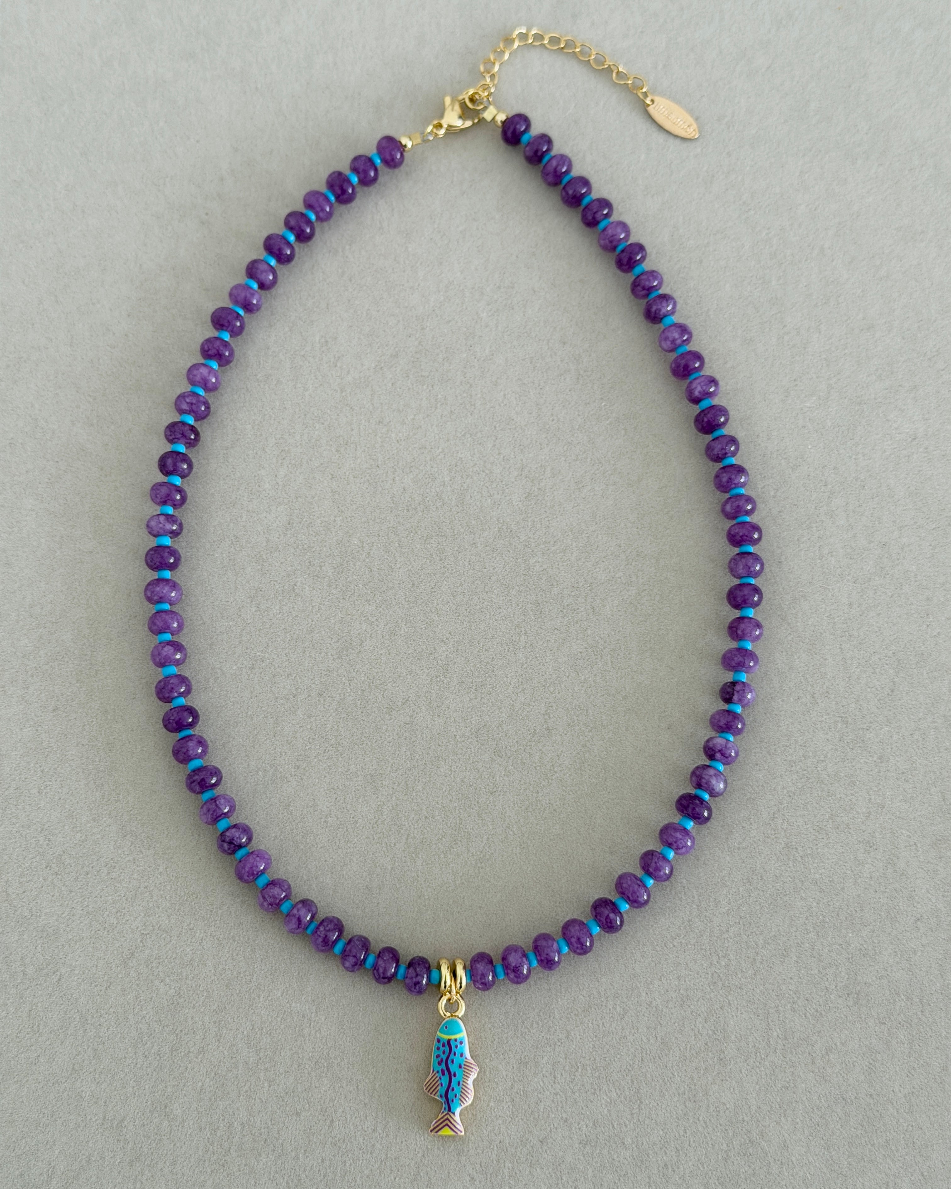 Tropical Fish Beaded Necklace