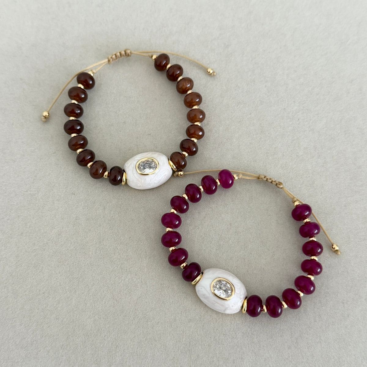 Gemstone Mother of Pearl Bracelet