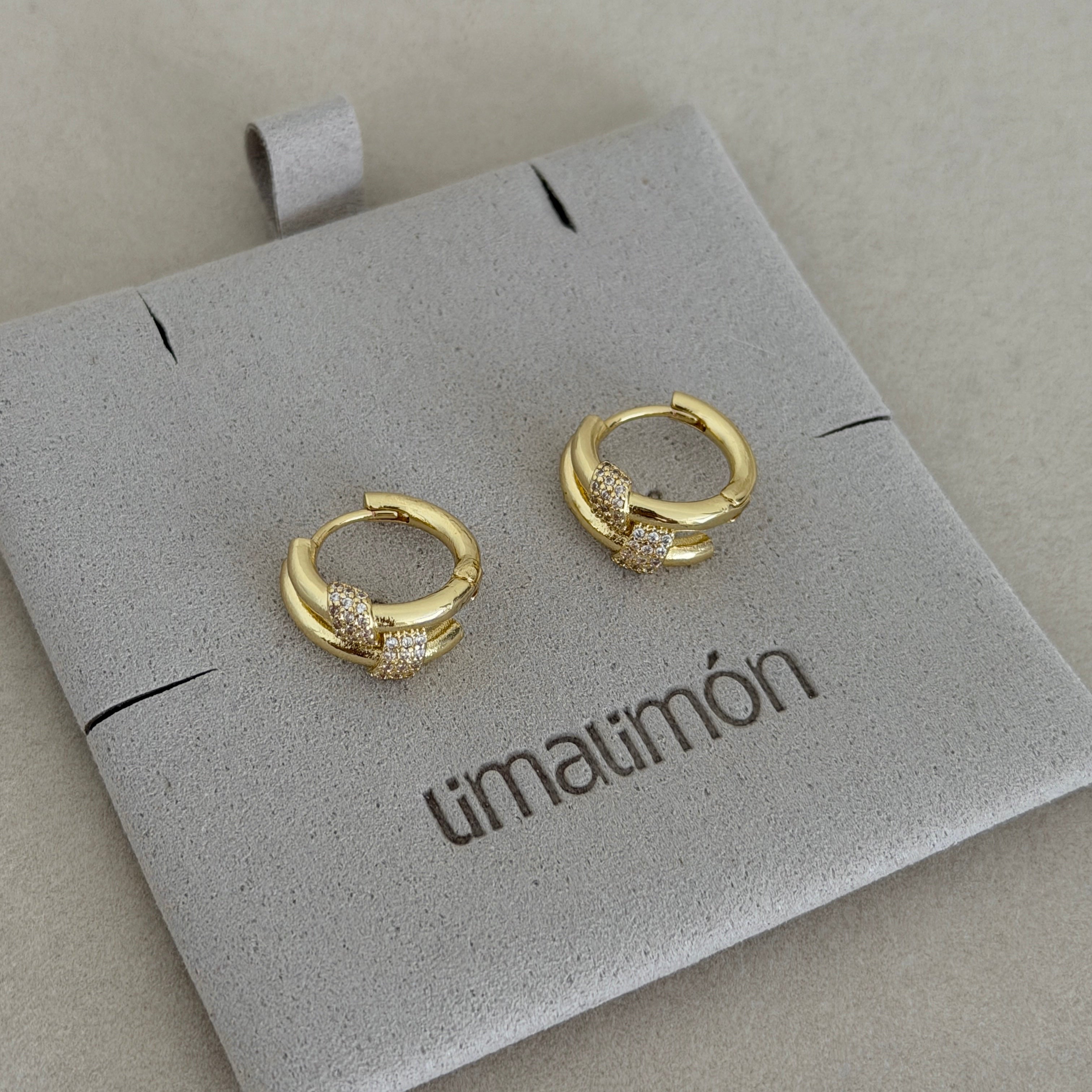 Pavé Wrap Hoop Earrings