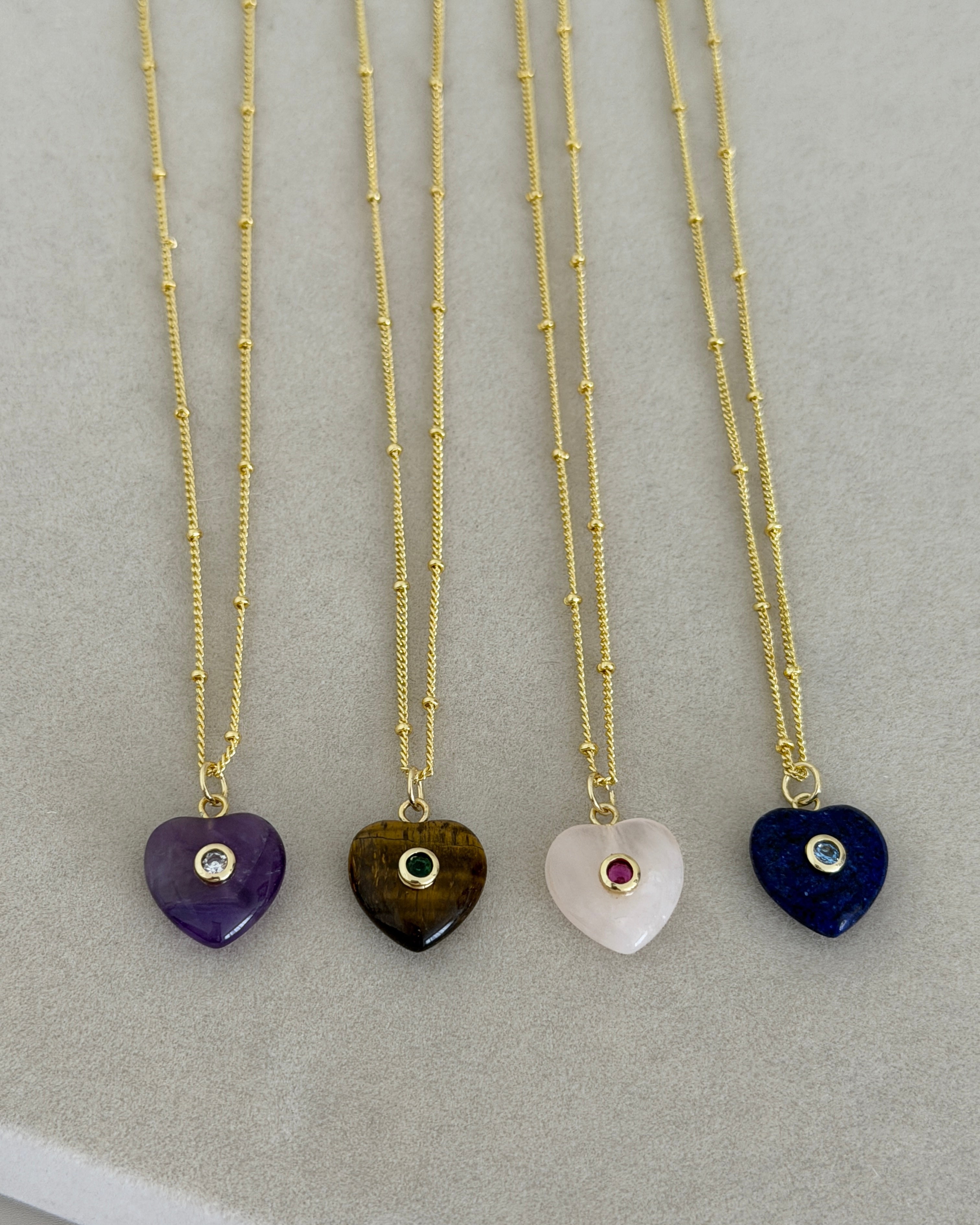 Evil Eye Heart Necklace
