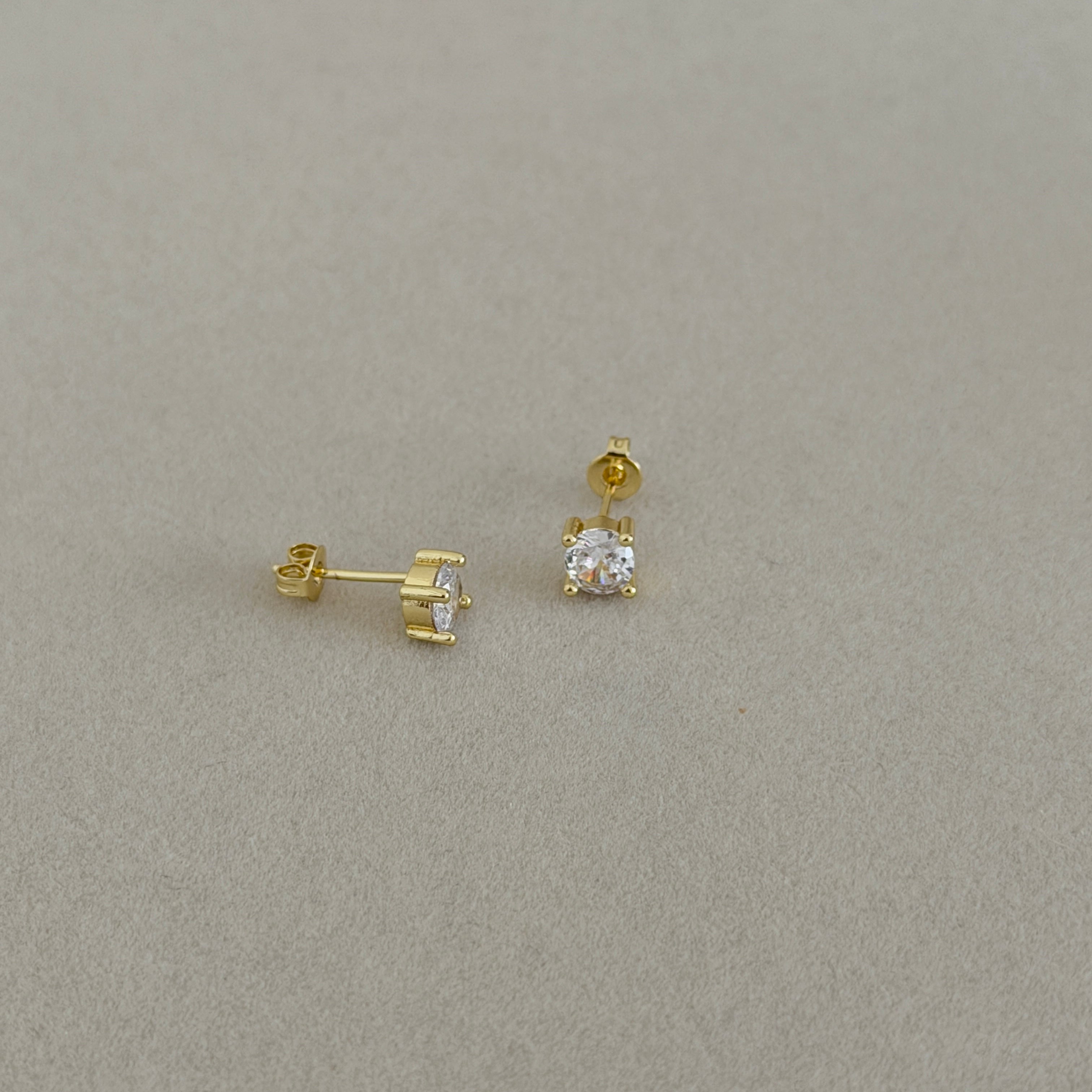 Classic Crystal Stud Earrings