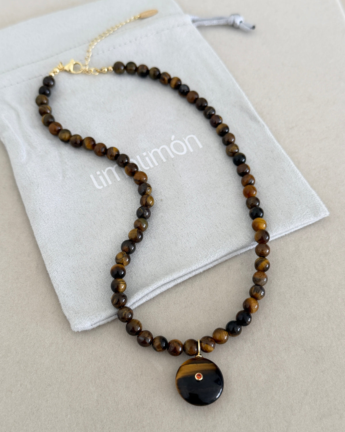 Natural Stone Heart Necklace