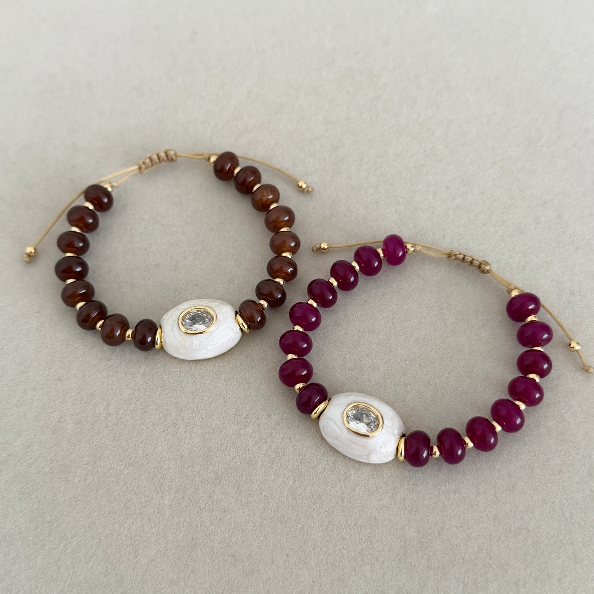 Gemstone Mother of Pearl Bracelet