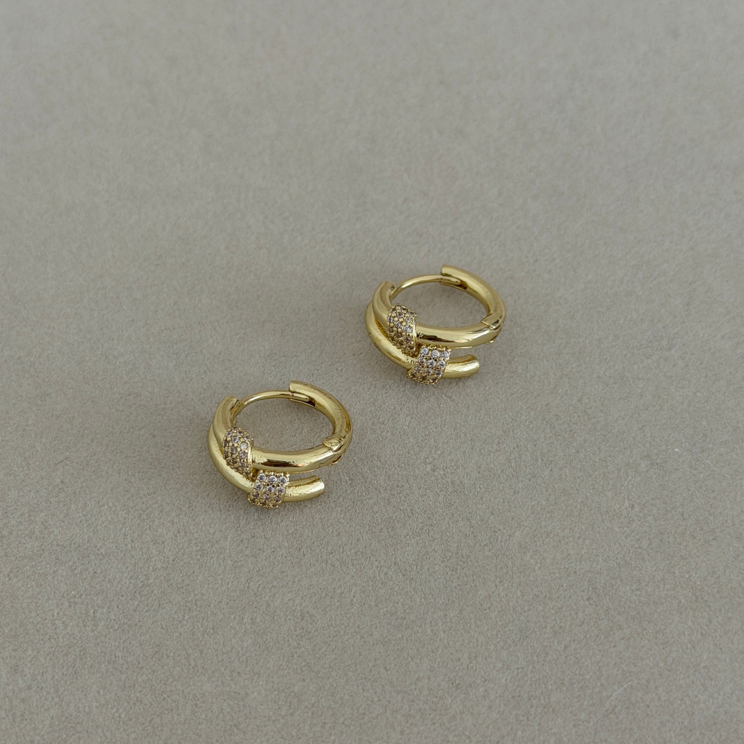 Pavé Wrap Hoop Earrings