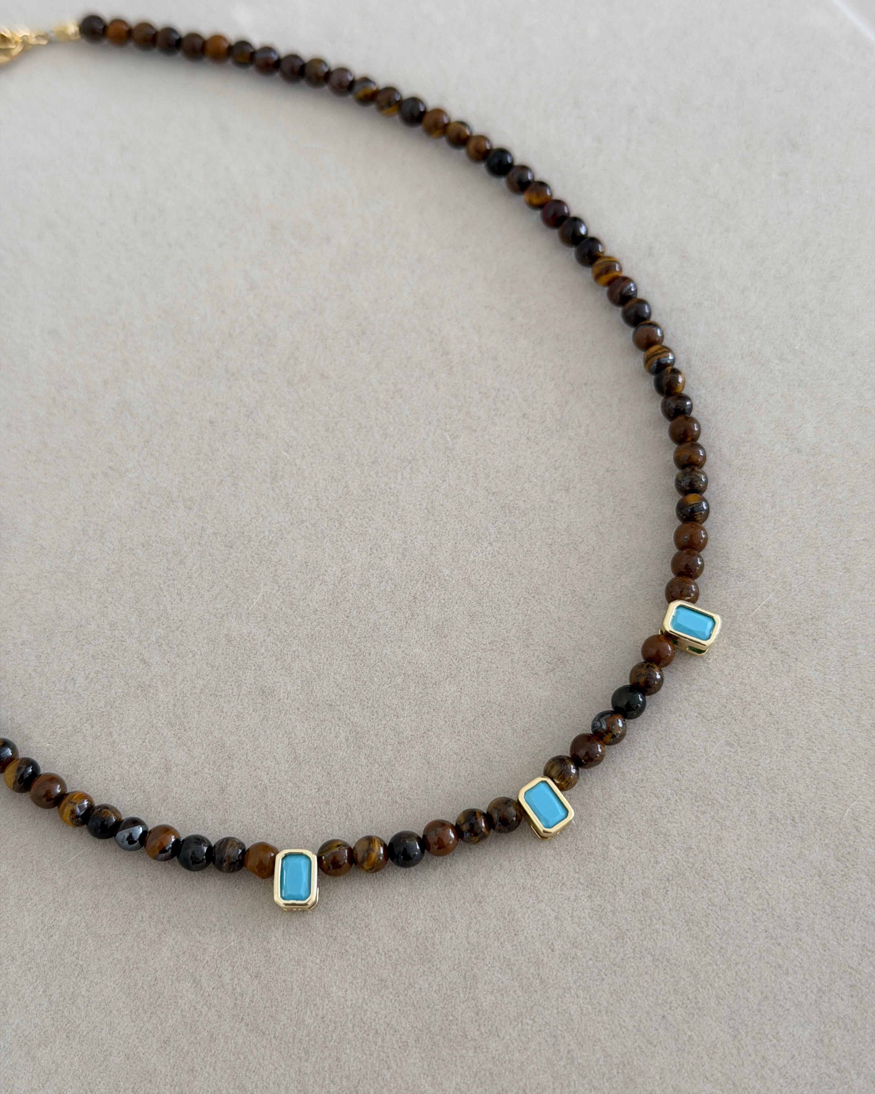 Tiger Eye Turquoise Necklace