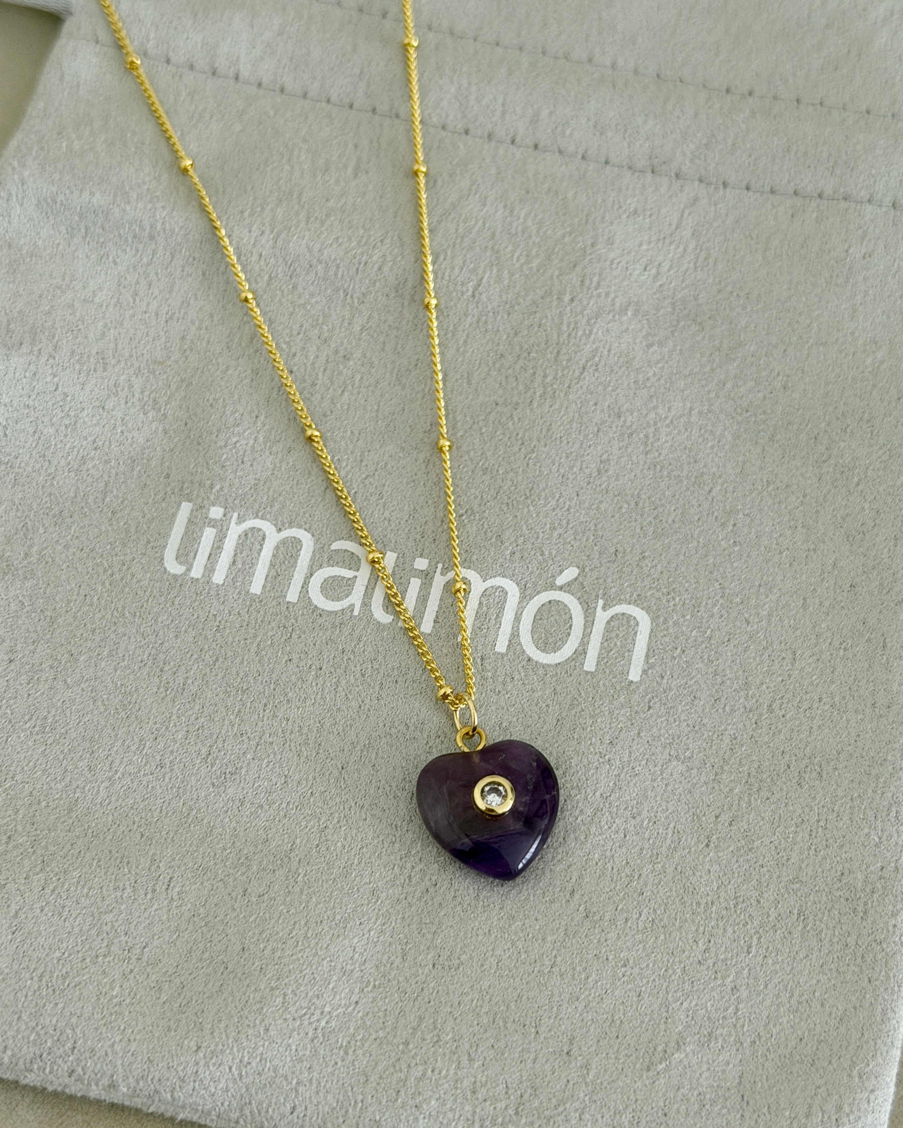 Evil Eye Heart Necklace